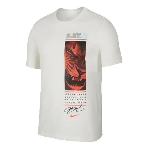 Nike Dri-Fit Lebron James Lion King Short-Sleeved Male Sail White BQ3629-133 - 1