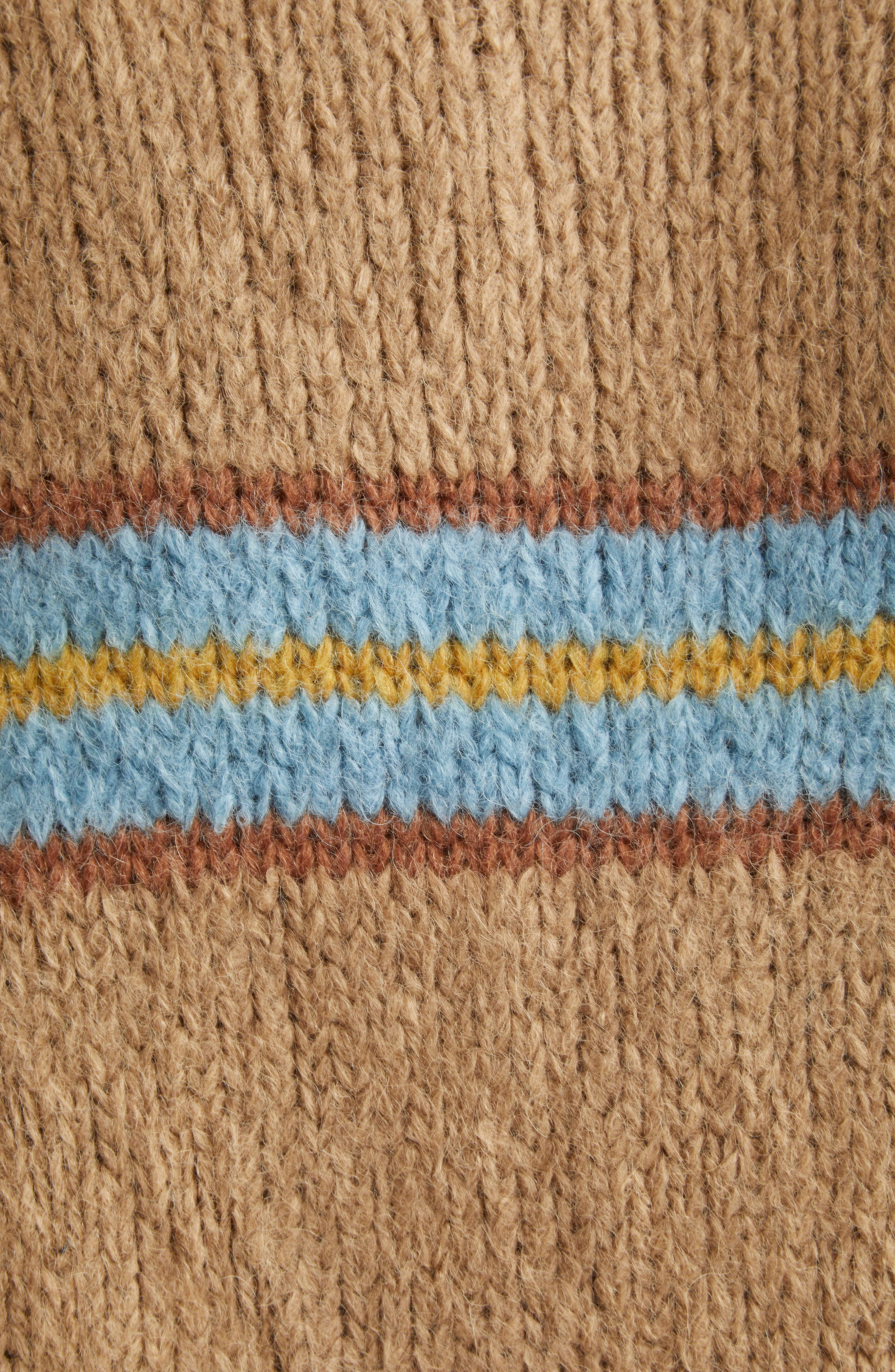 Moncler Stripe Alpaca & Wool Blend Sweater in Beige at Nordstrom - 6