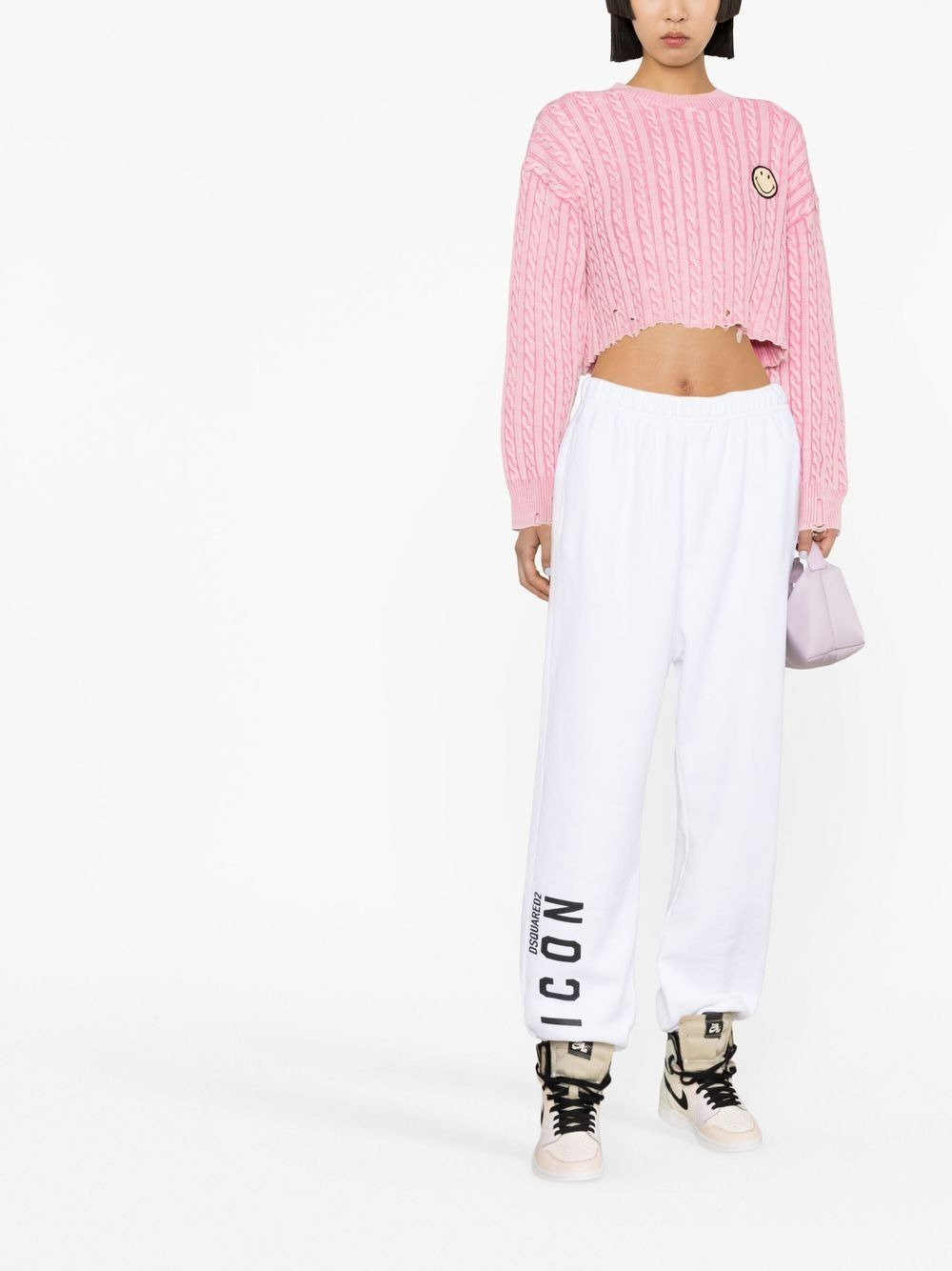 Icon logo jersey track pants - 2