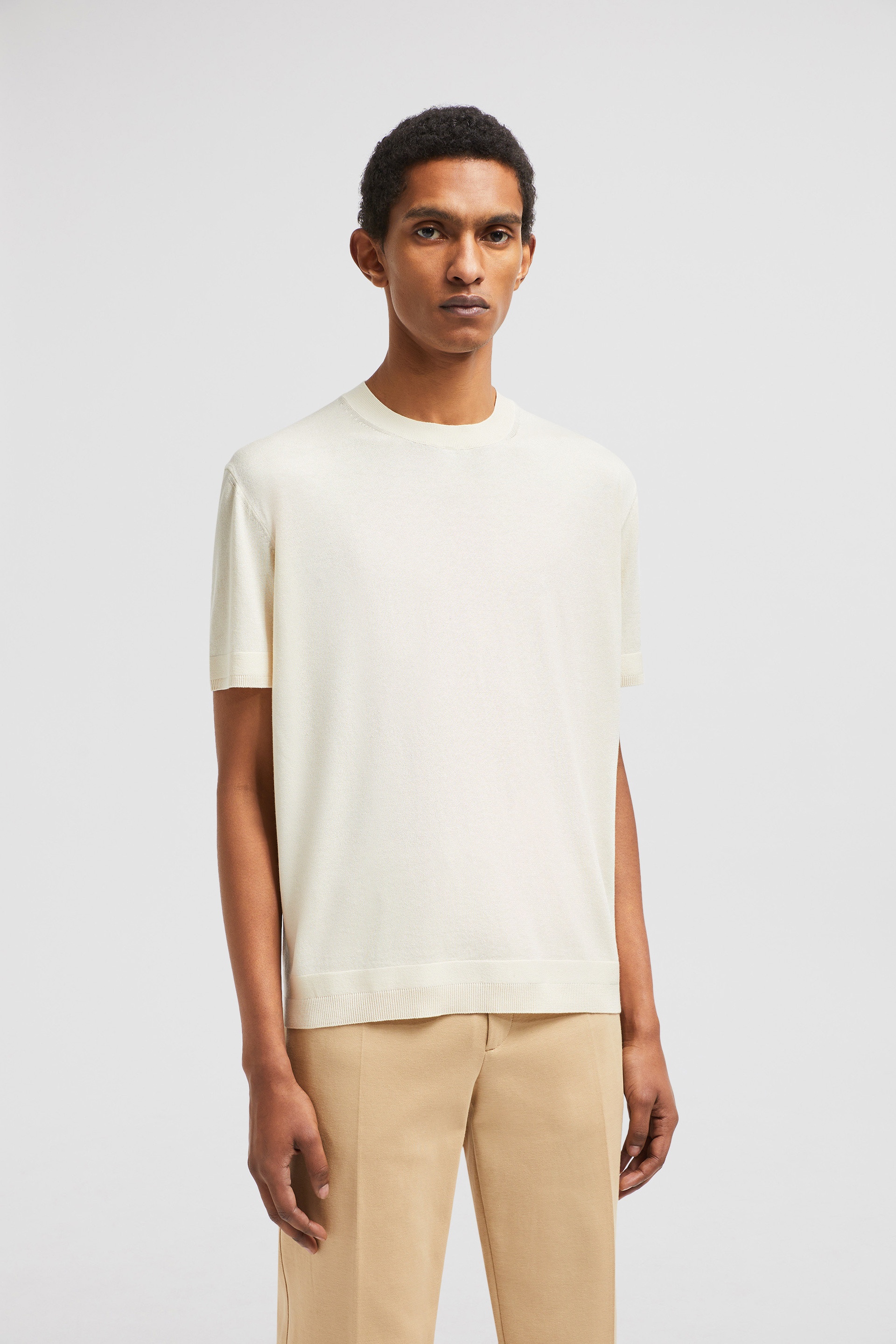 Silk & Cotton Knit T-Shirt - 3