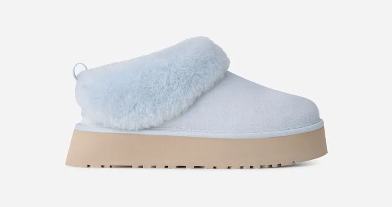 ® Women's Tazzelle Sheepskin Slippers in Sky Blue - 1