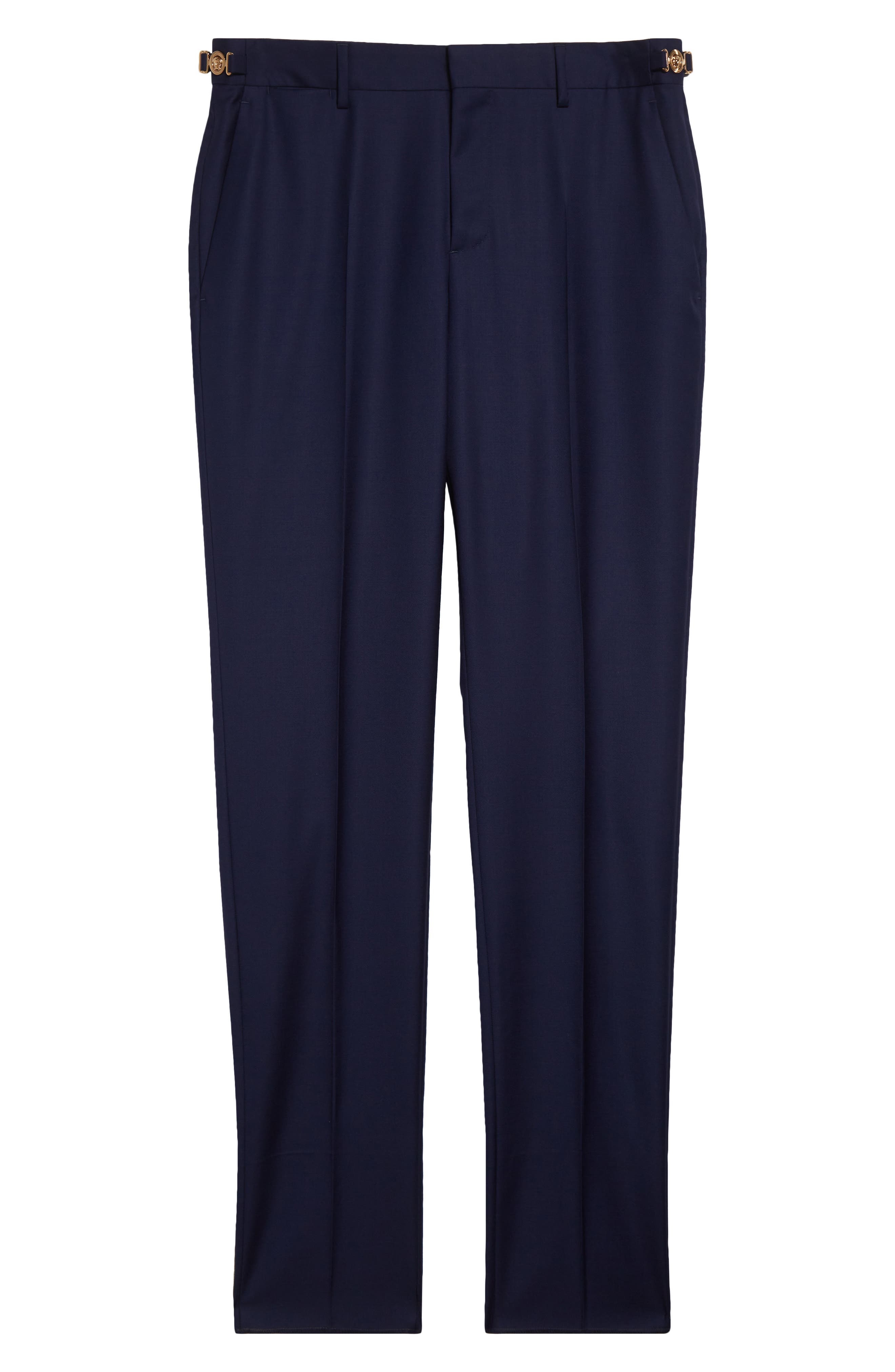 Versace Wool Trousers in Ink at Nordstrom - 6