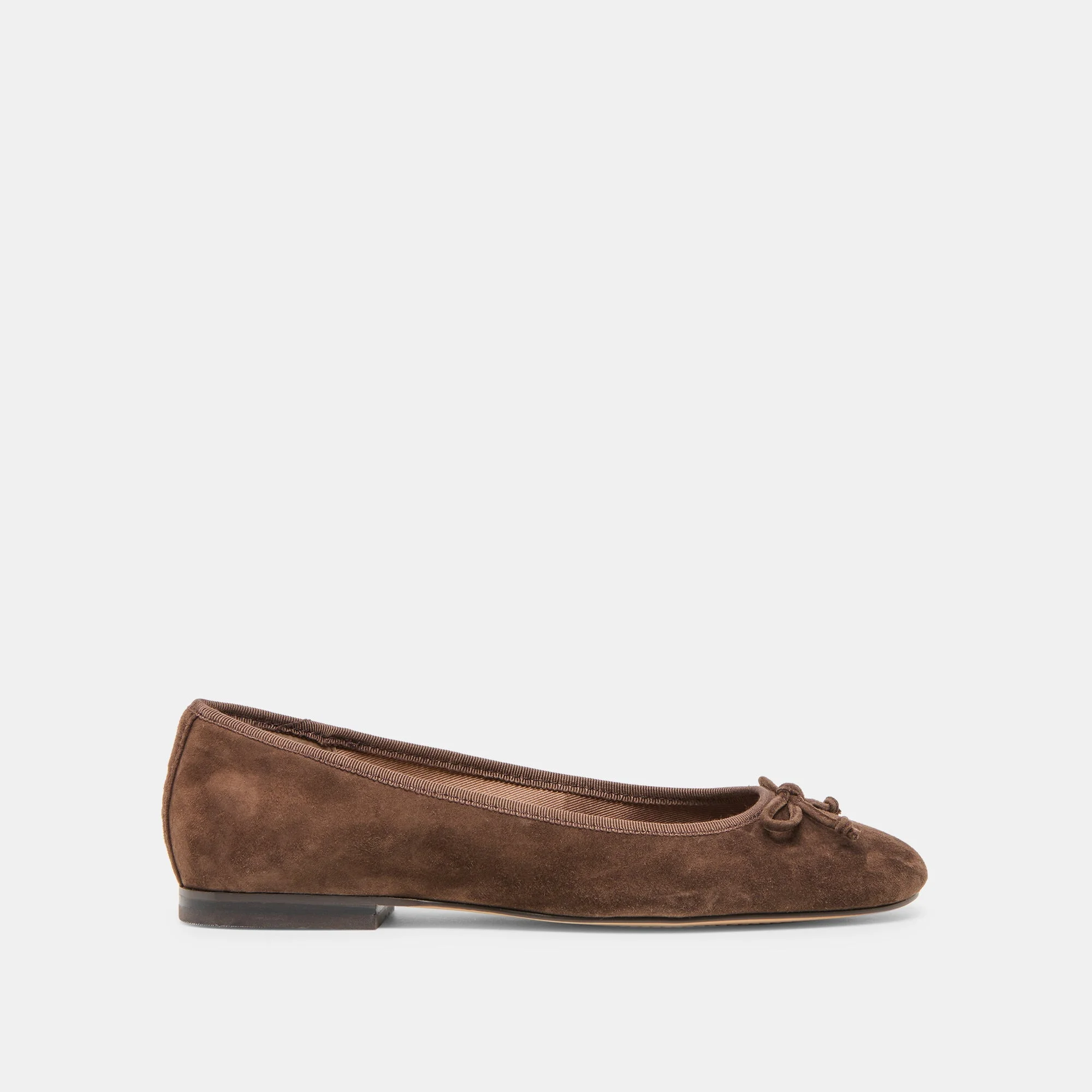 RITLA BALLET FLATS DK BROWN SUEDE - 1