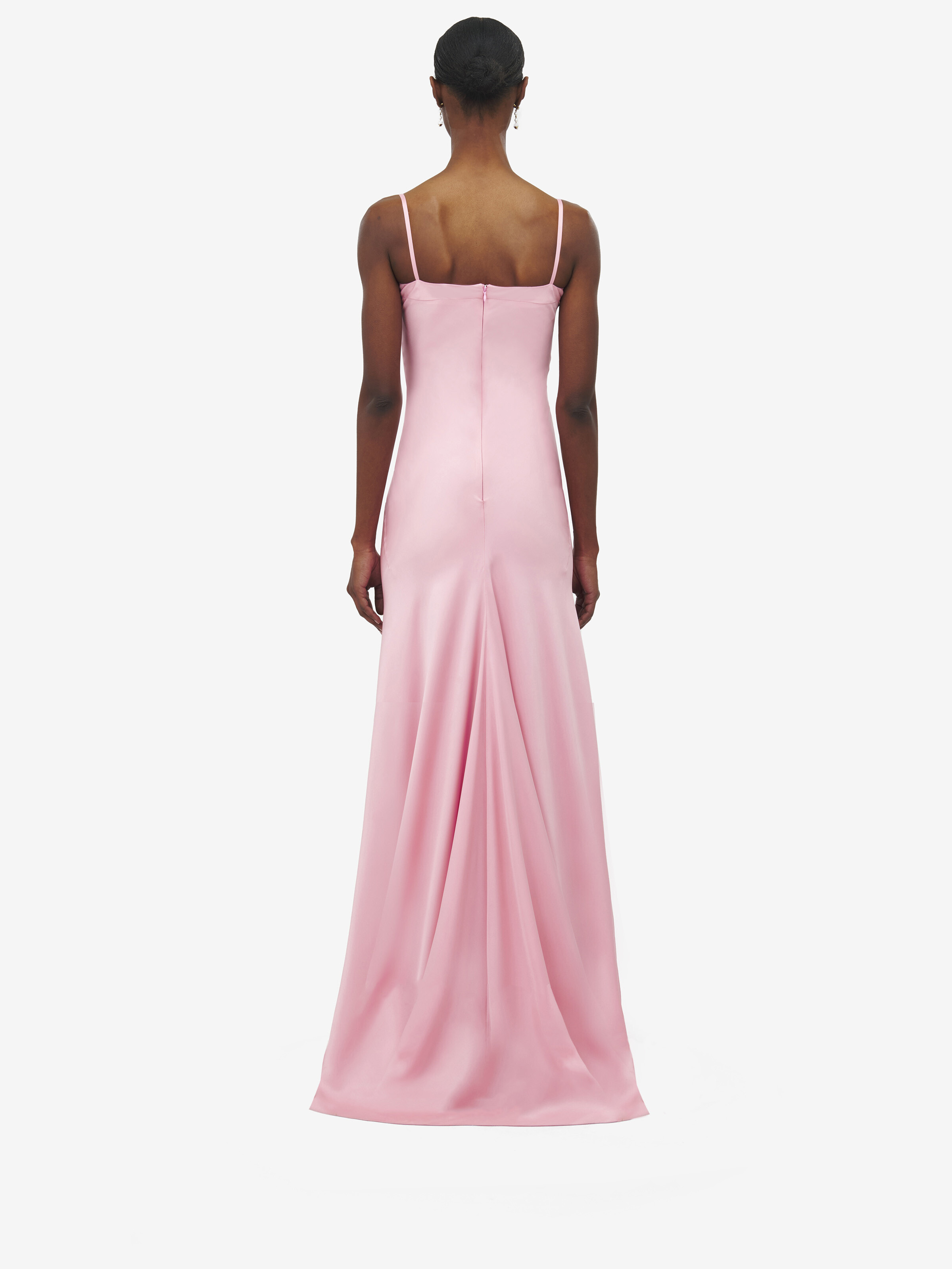 Double Satin Evening Dress - 4