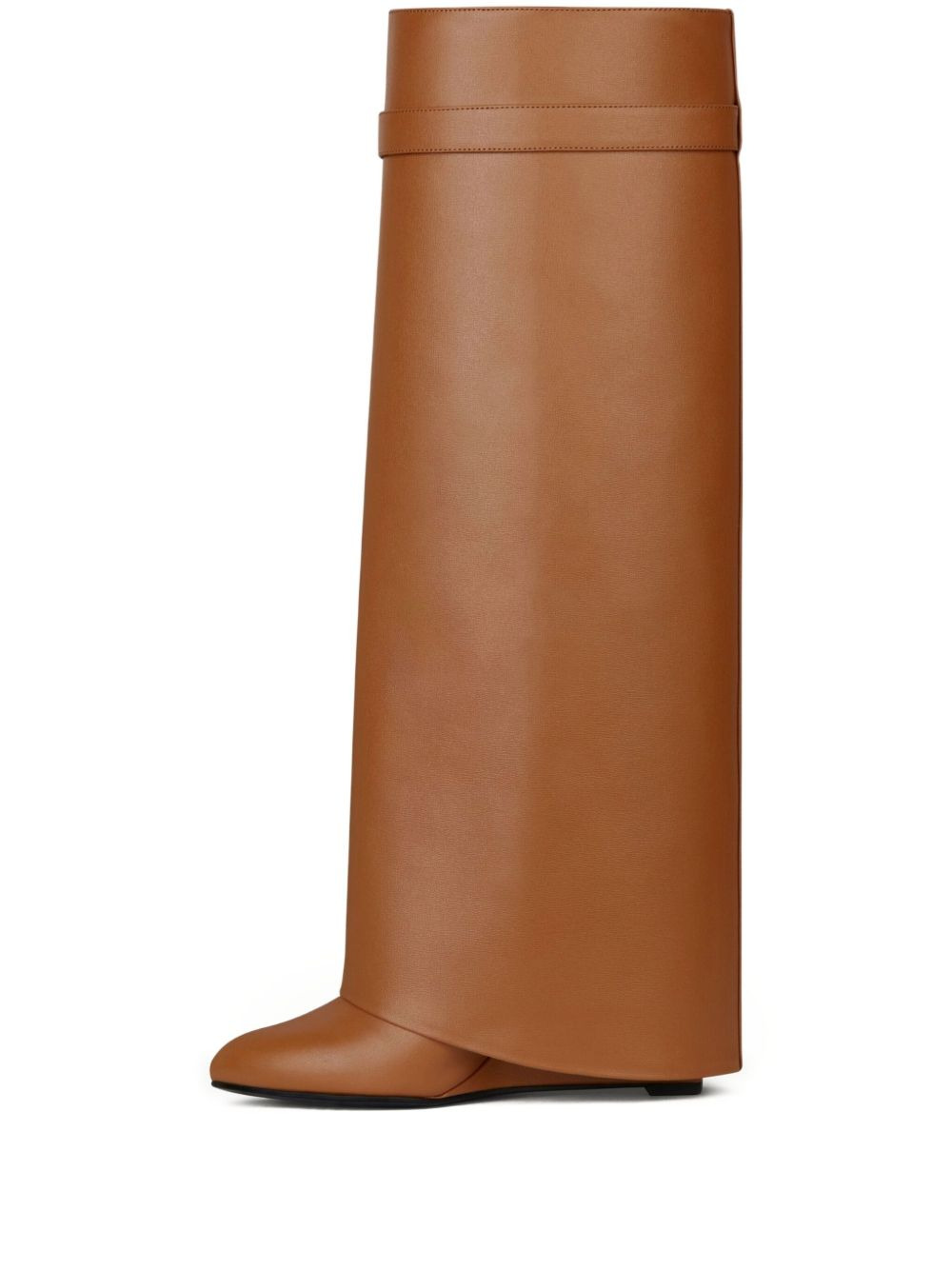padlock leather boots - 1