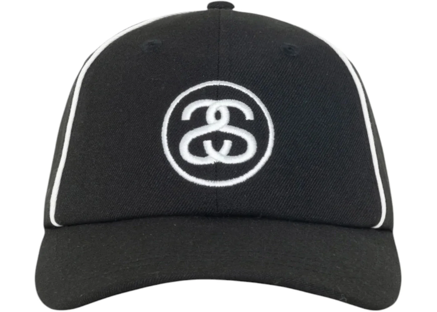 Stussy Low Profile Contrast Piping Snapback Black - 1