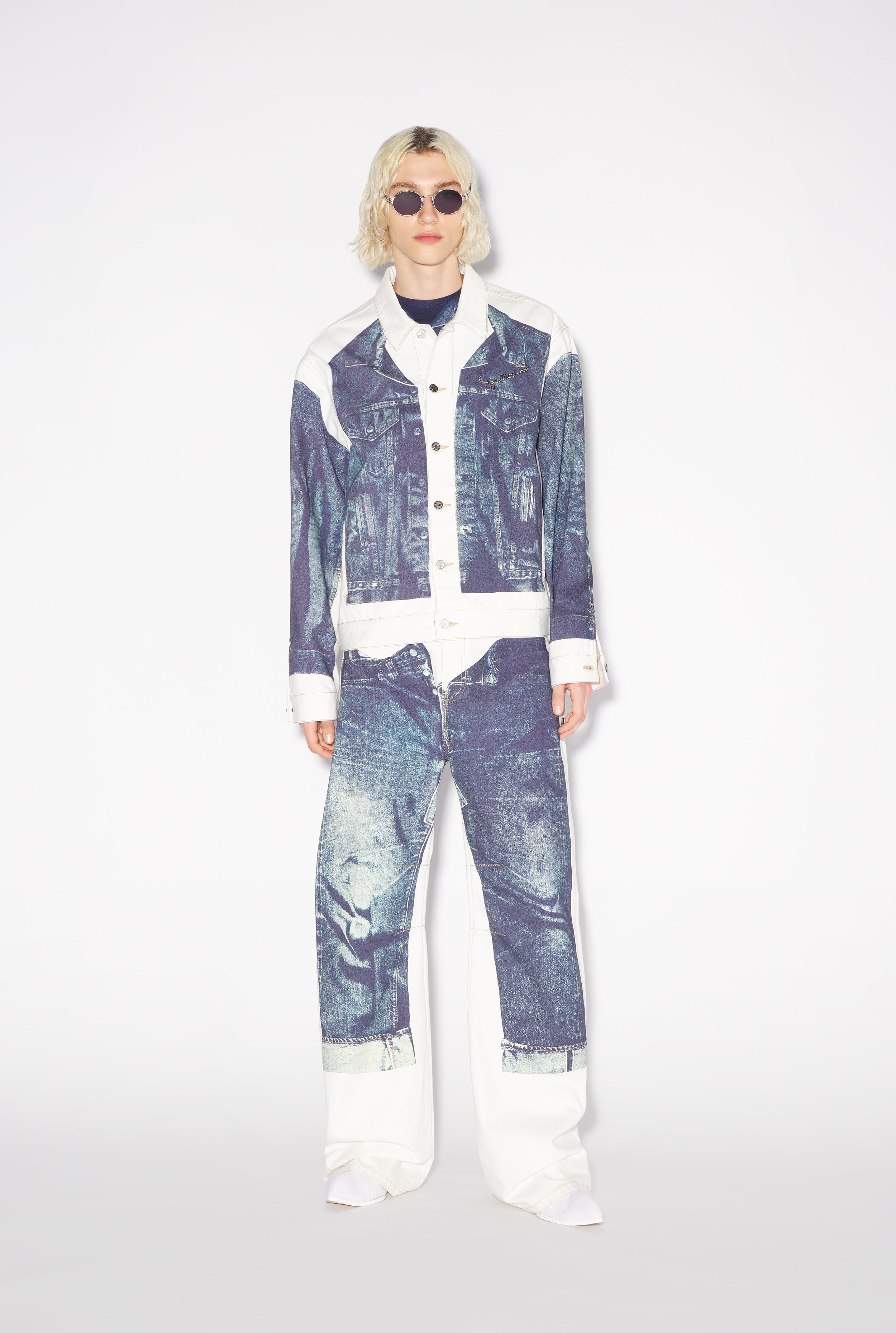 THE WHITE TROMPE L’OEIL DENIM JACKET - 8