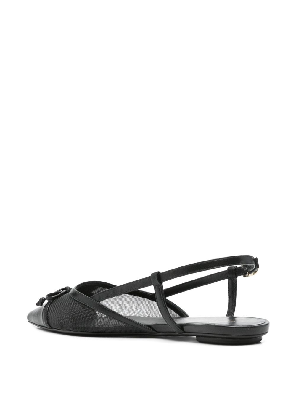mesh-panel ballet flats - 3