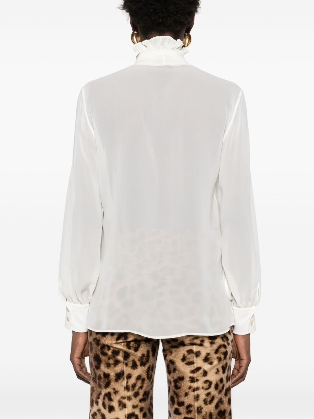 ruffle-detailed blouse - 4