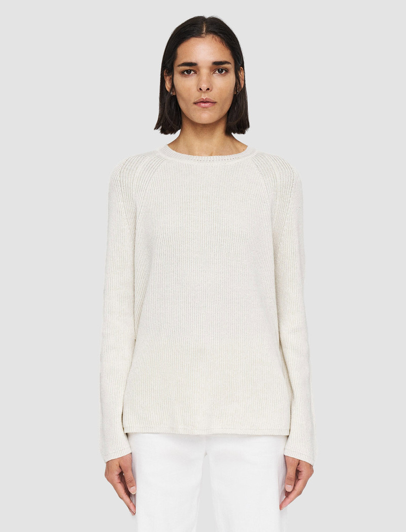 Linen Cotton Knitted Round Neck Jumper 3