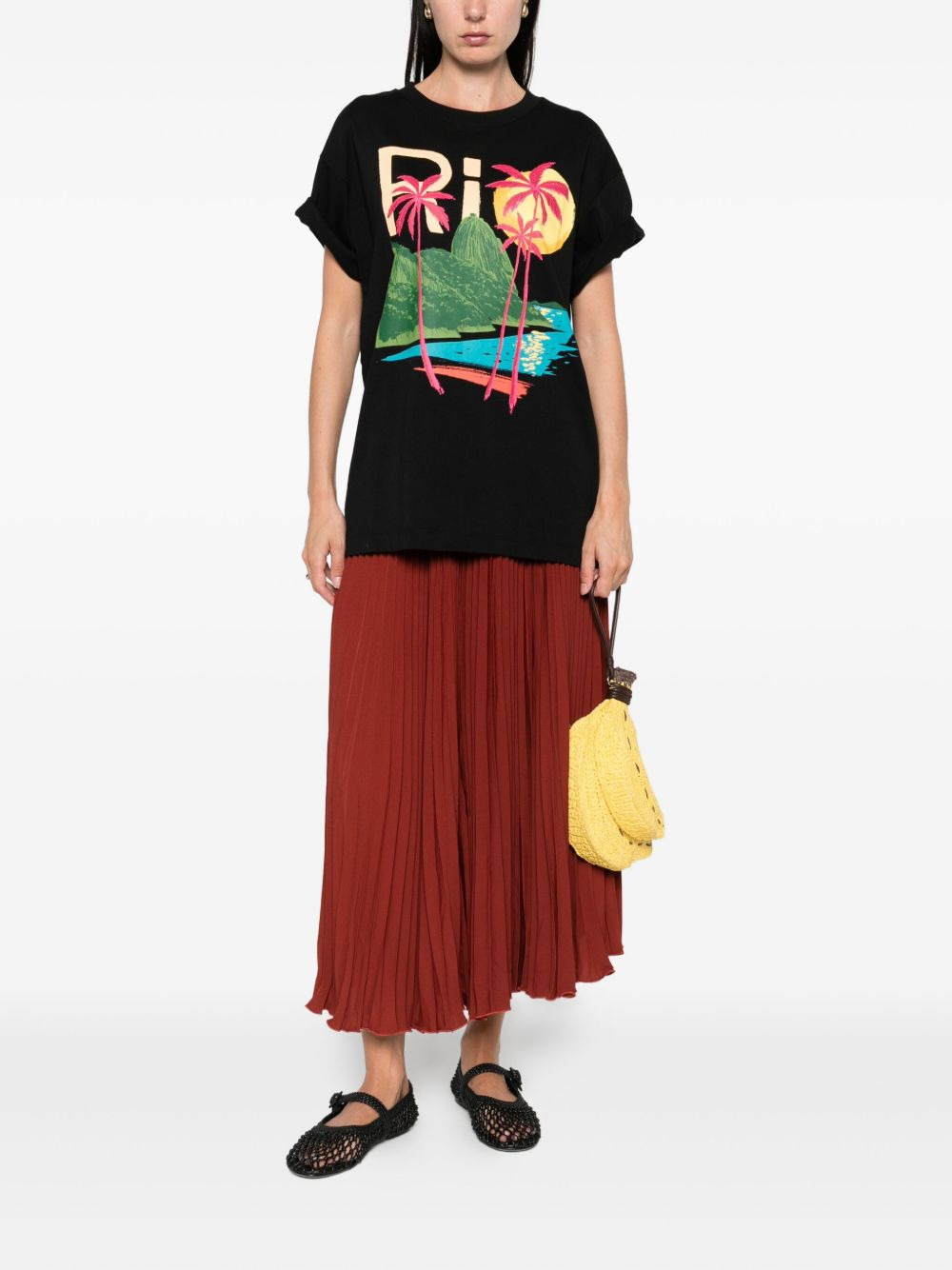 pleated midi skirt - 2