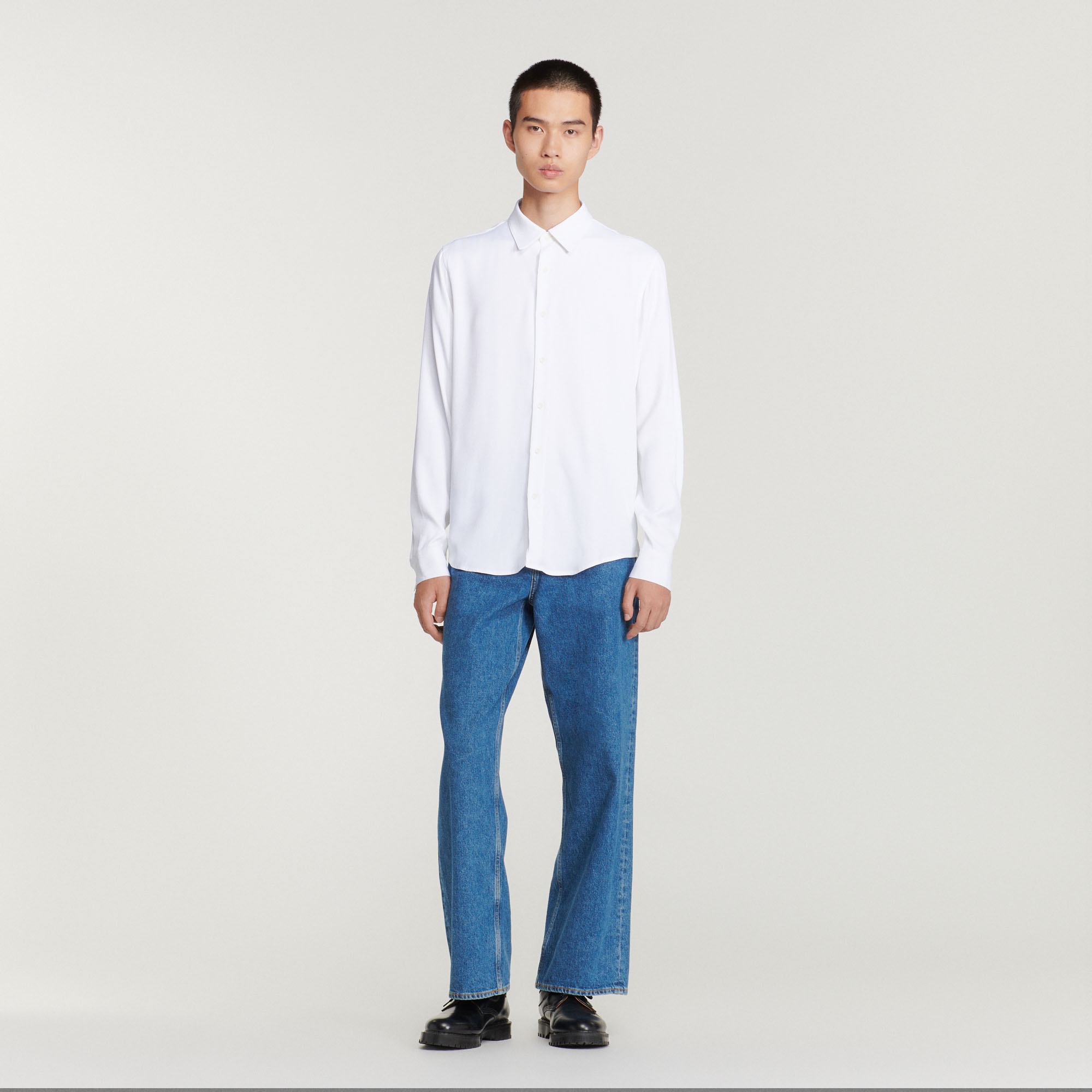 Flowing long-sleeved shirt - 4