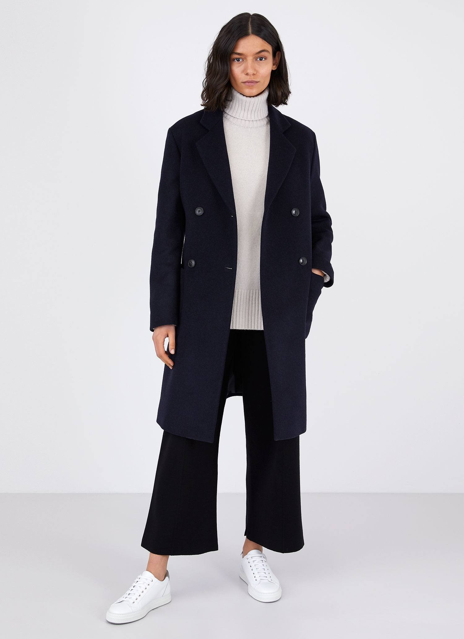 Double Breasted Polo Coat - 3