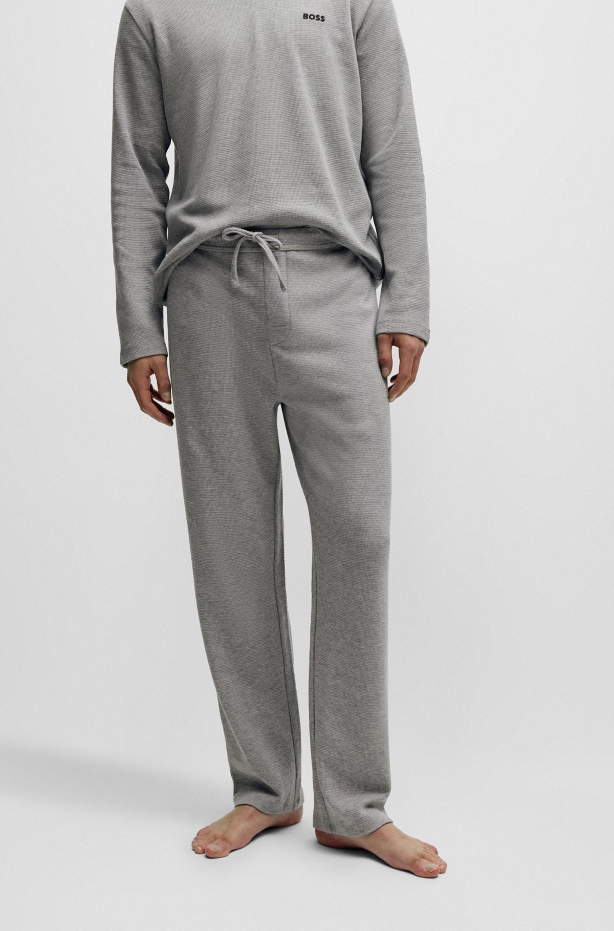 PAJAMA BOTTOMS WITH EMBROIDERED LOGO - 2