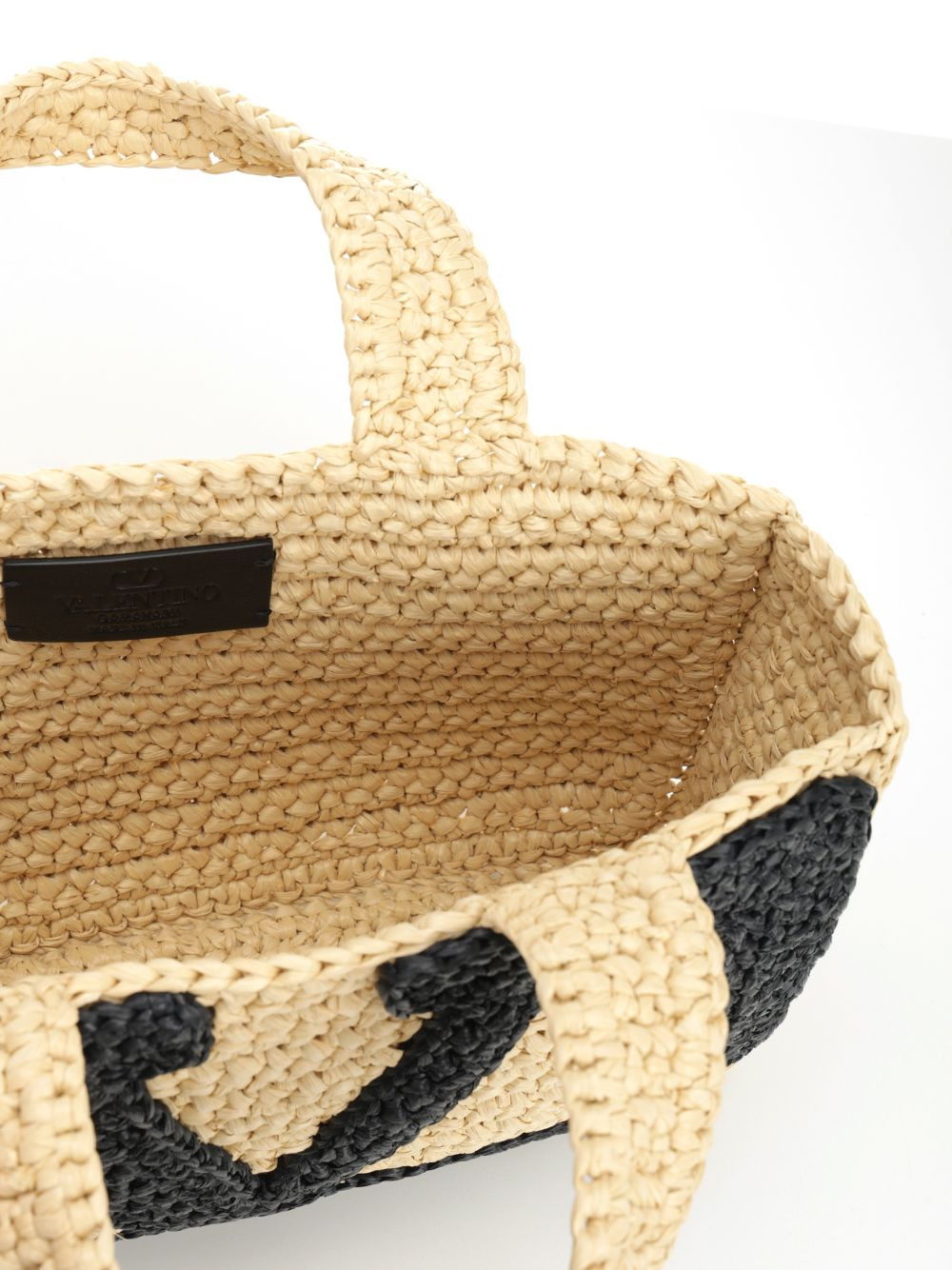 Small Tote | Viva Superstar Crochet | Crochet Rafia Handbags Beige - 4