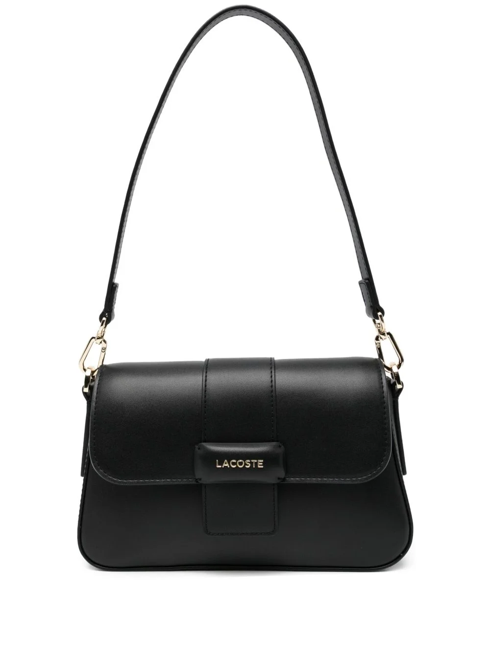 logo-appliqué flap bag - 1