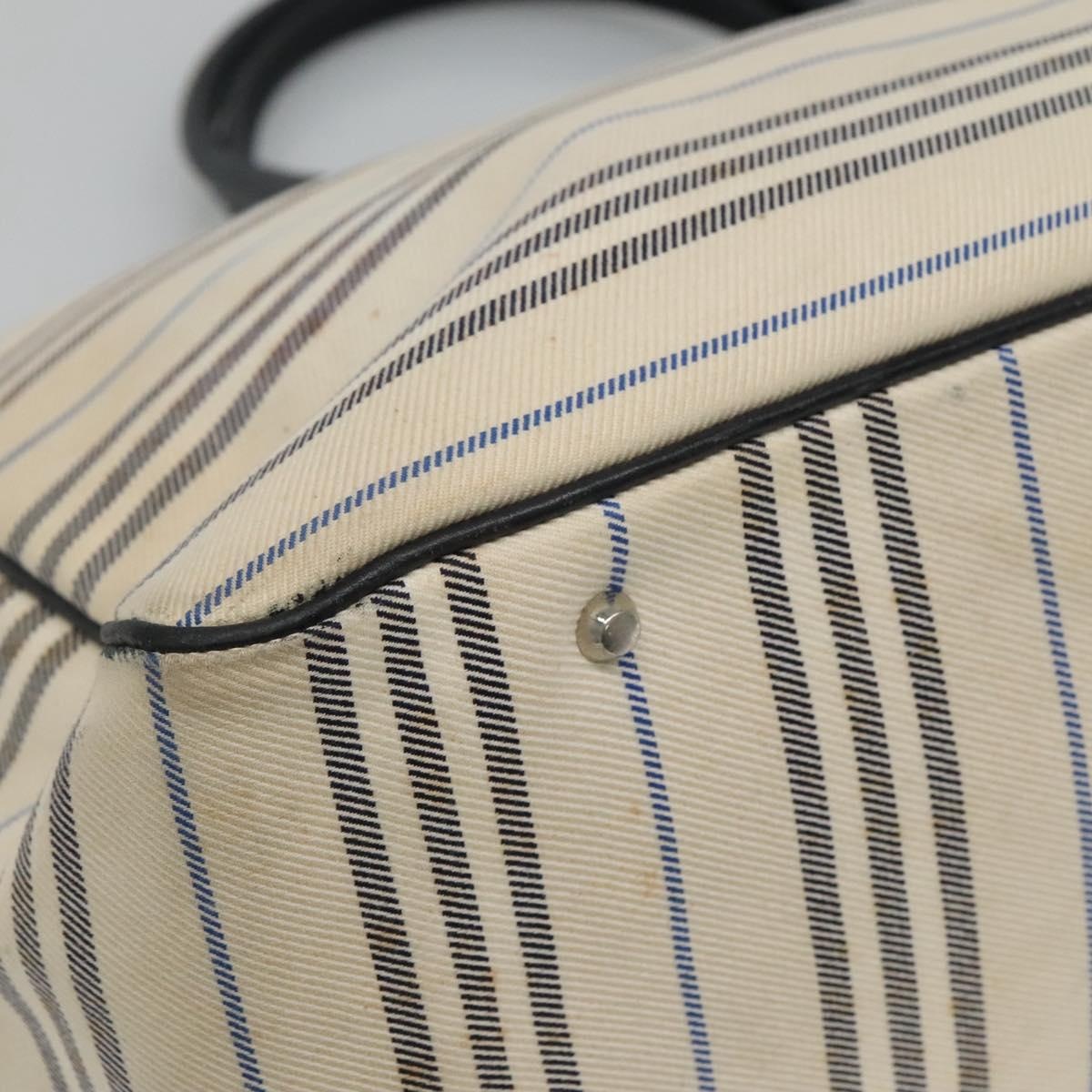 Burberry Tote Bag Canvas White - 11