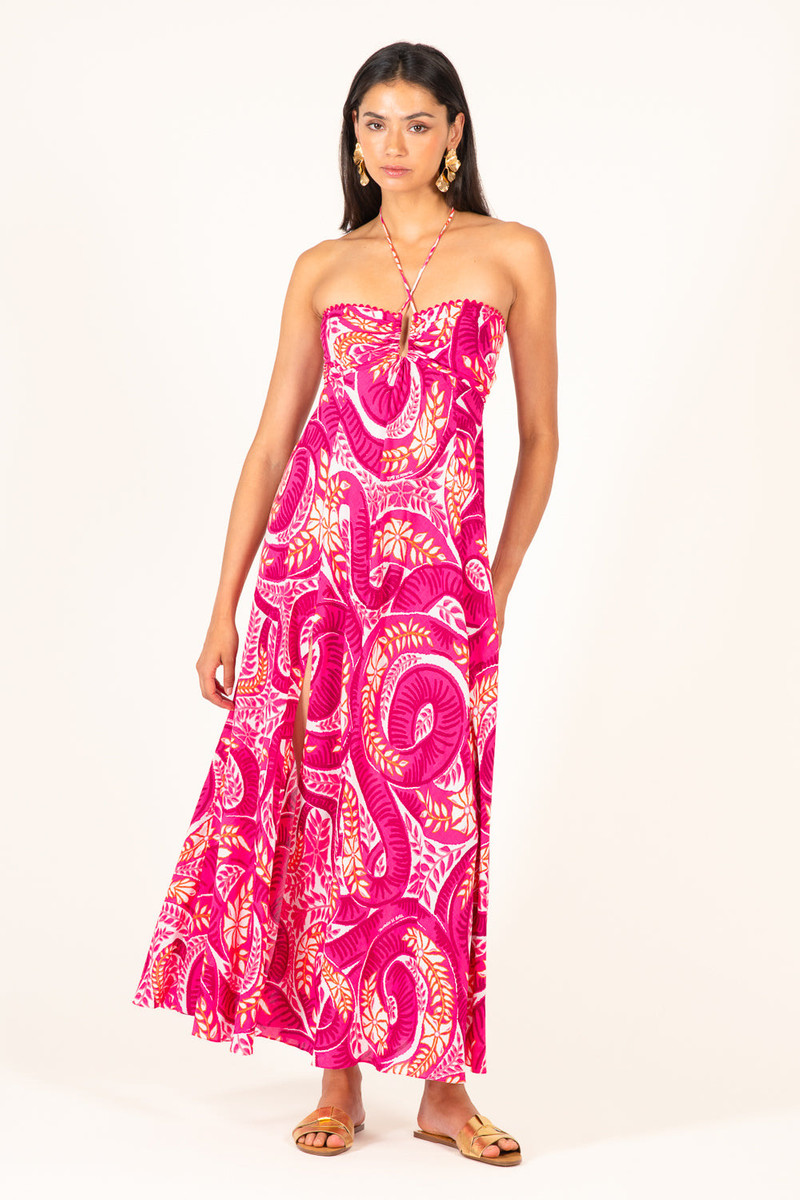 Long Dress Carla - Pink Holy Snake 1