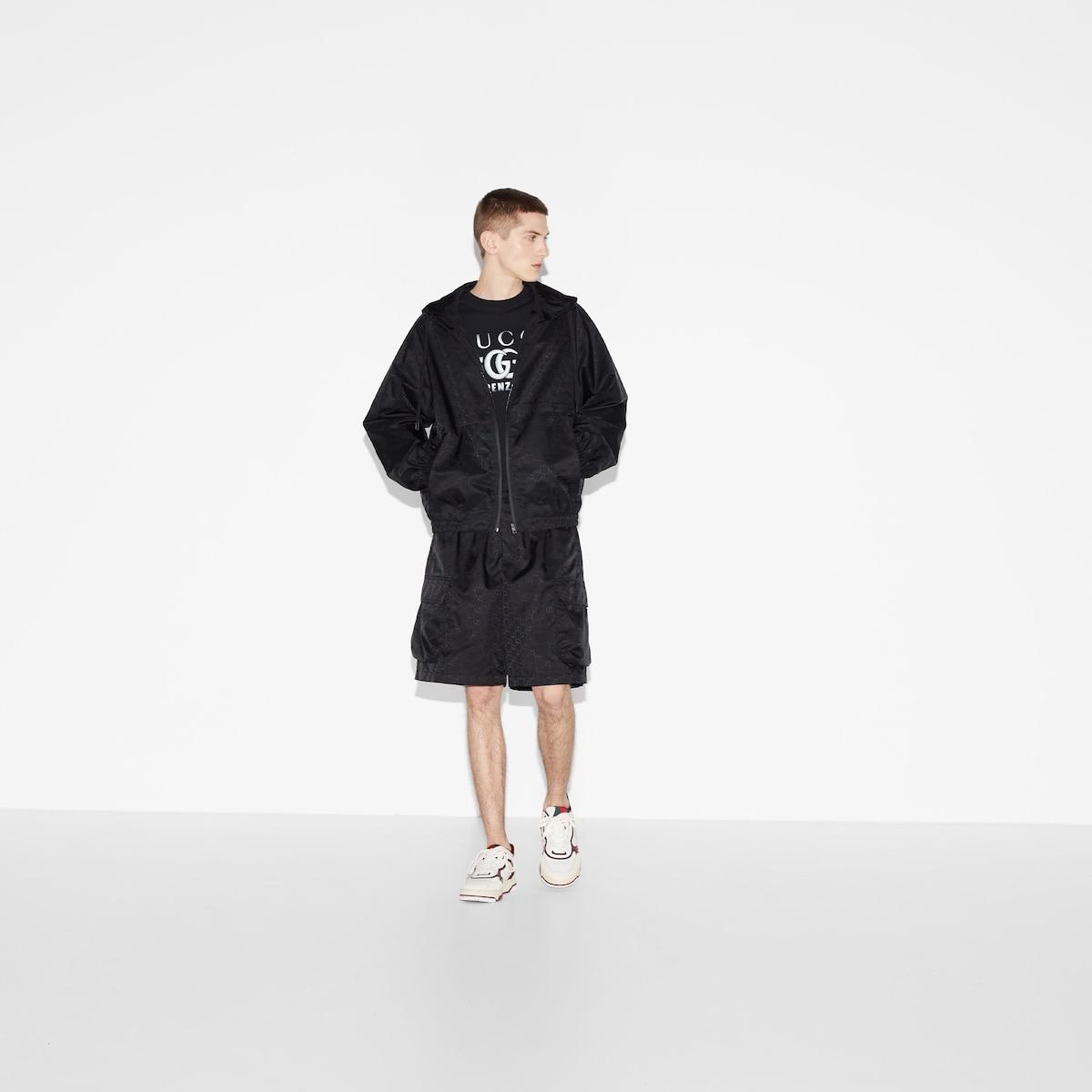 Lightweight GG nylon jacquard jacket - 2