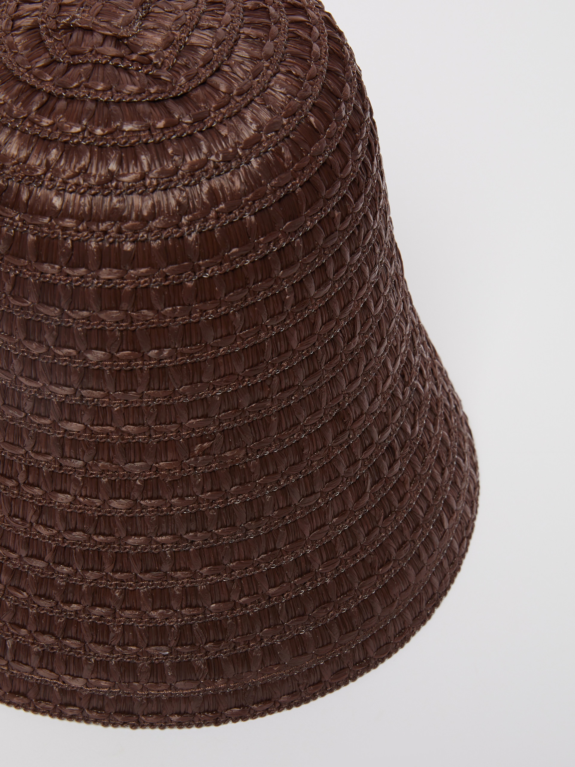 WAINER Raffia-look cloche hat - 2