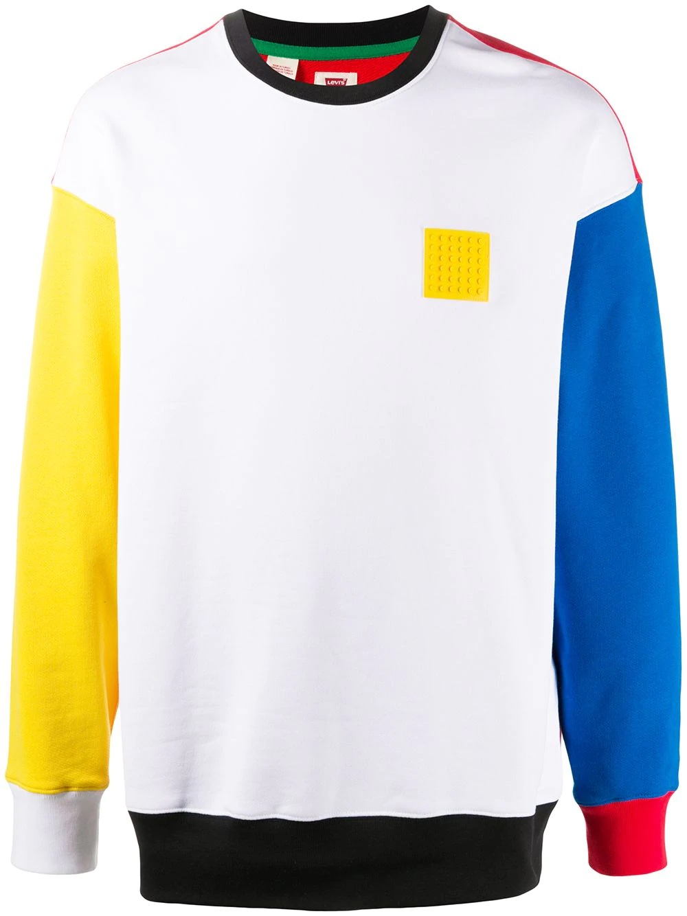 lego patch colour-block sweatshirt - 1