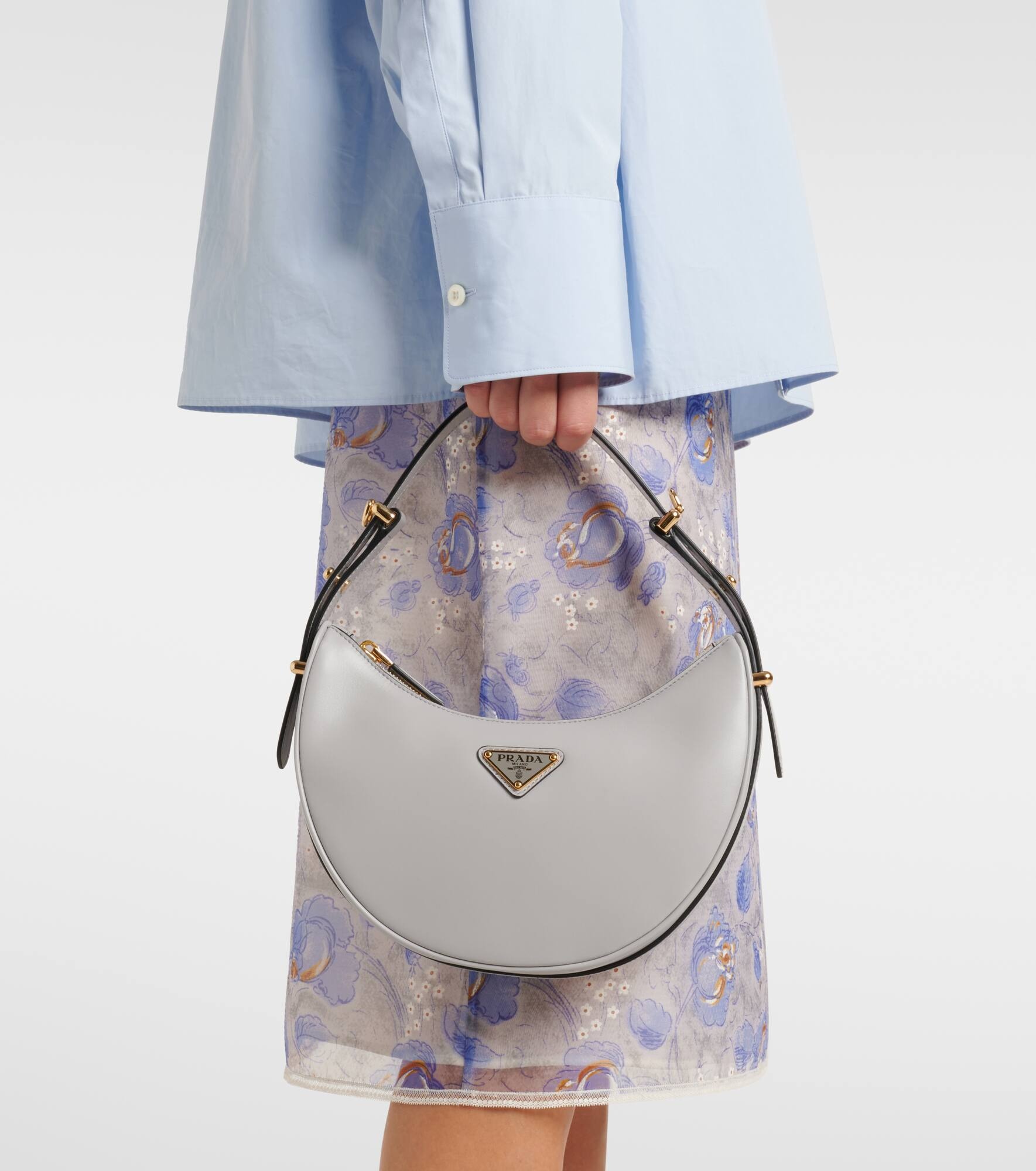 Arqué Small leather shoulder bag - 7