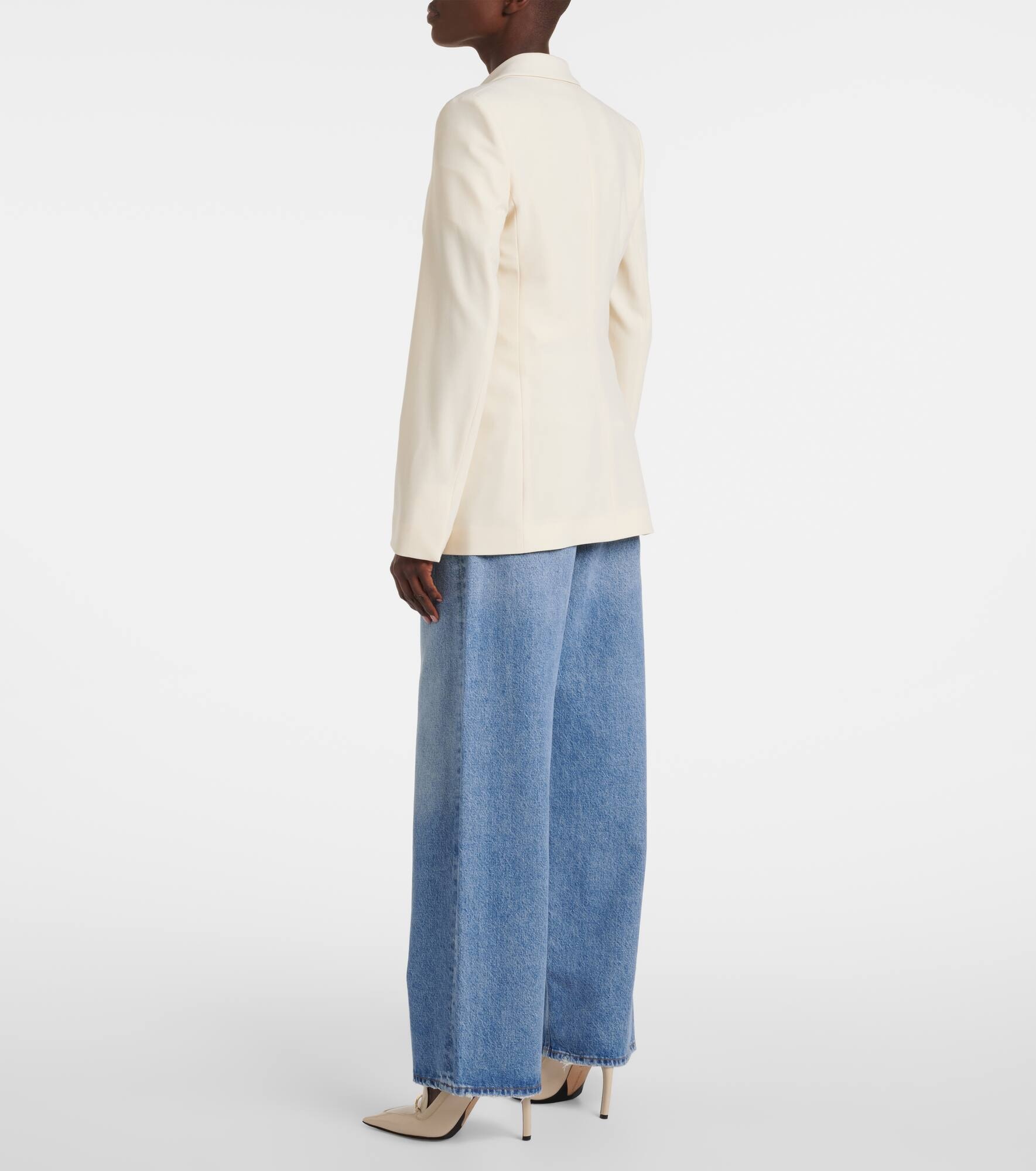 Bennet wool-blend crêpe blazer - 3