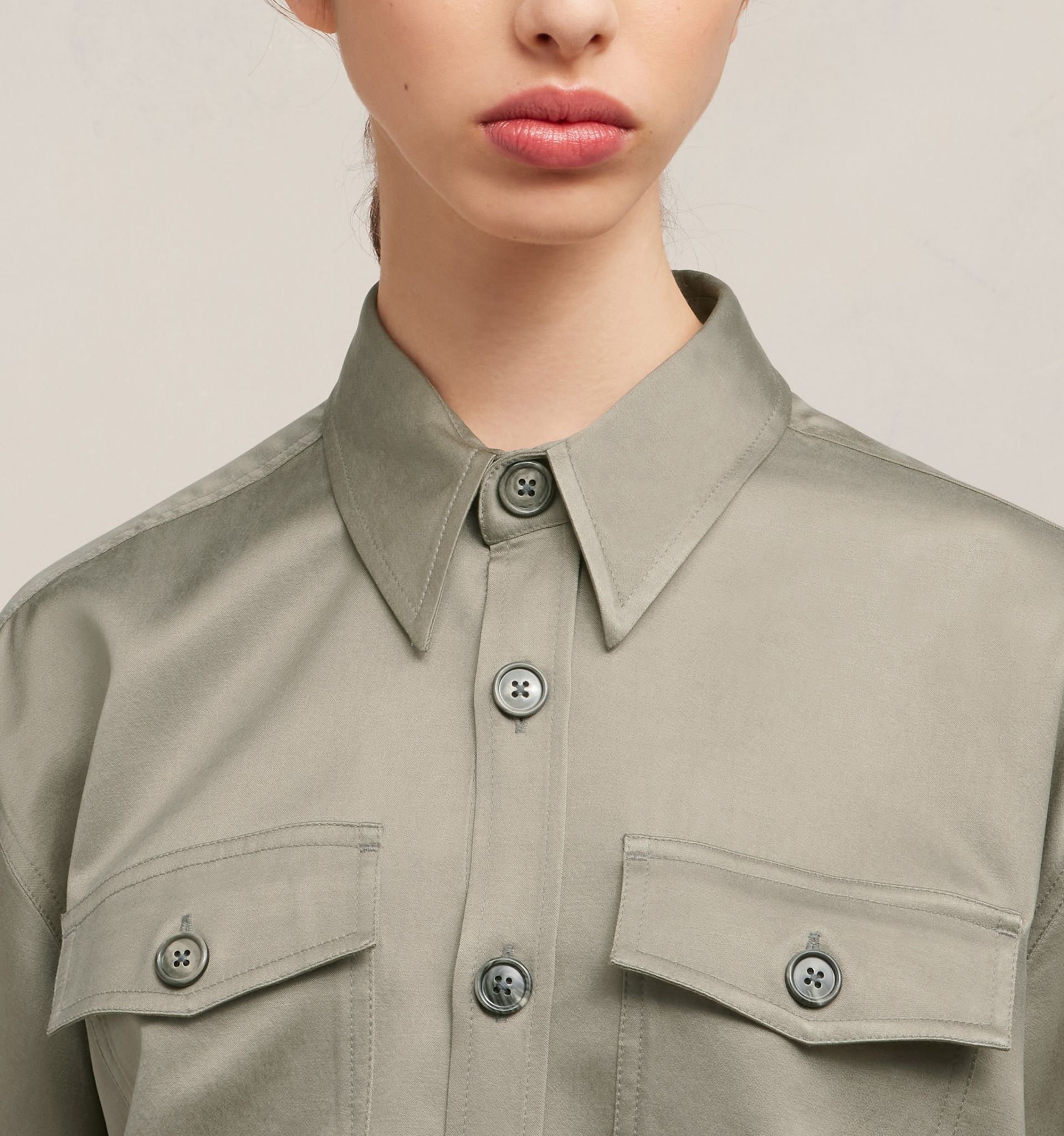 Overshirt With Chest Pocket - 8