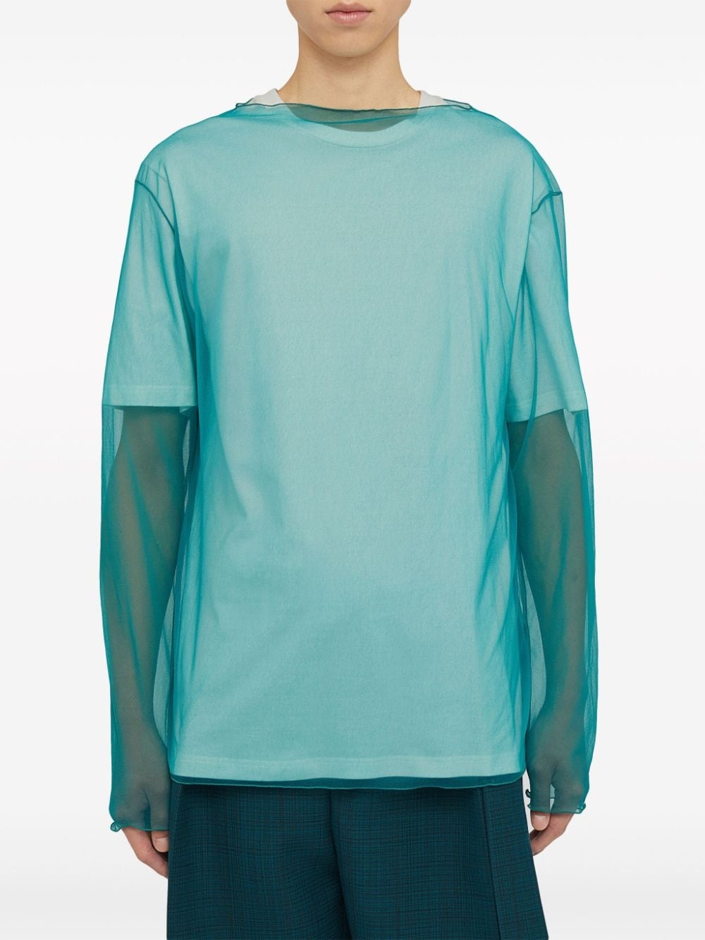 layered long-sleeve T-shirt - 4