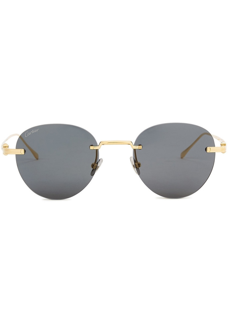 Cartier Cartier Pasha De Cartier Gold-tone Titanium Sunglasses, Sunglasses outlook