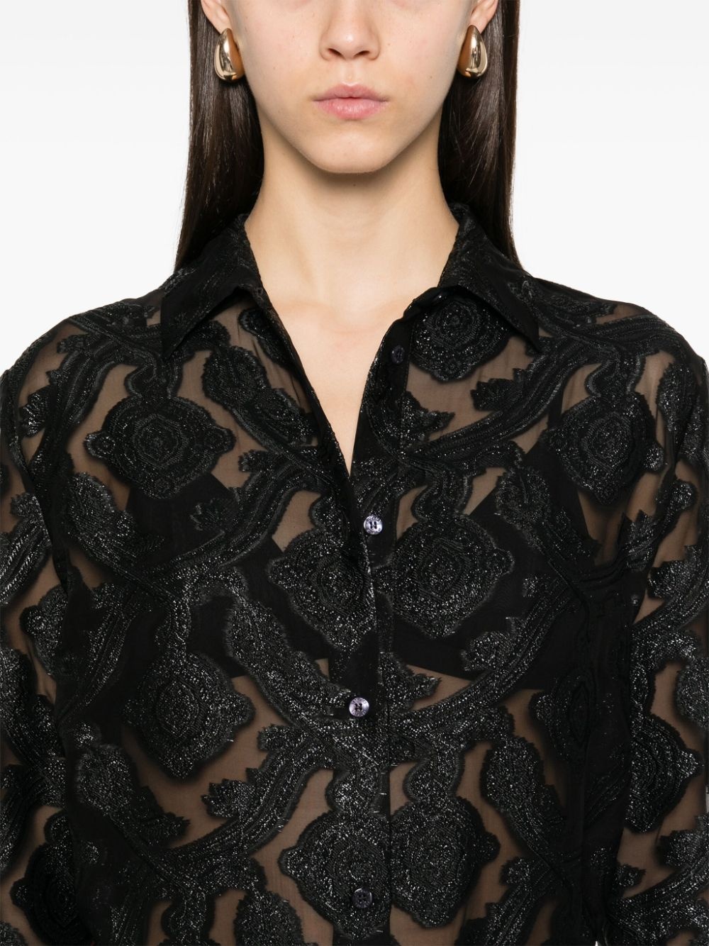paisley-print shirt - 5