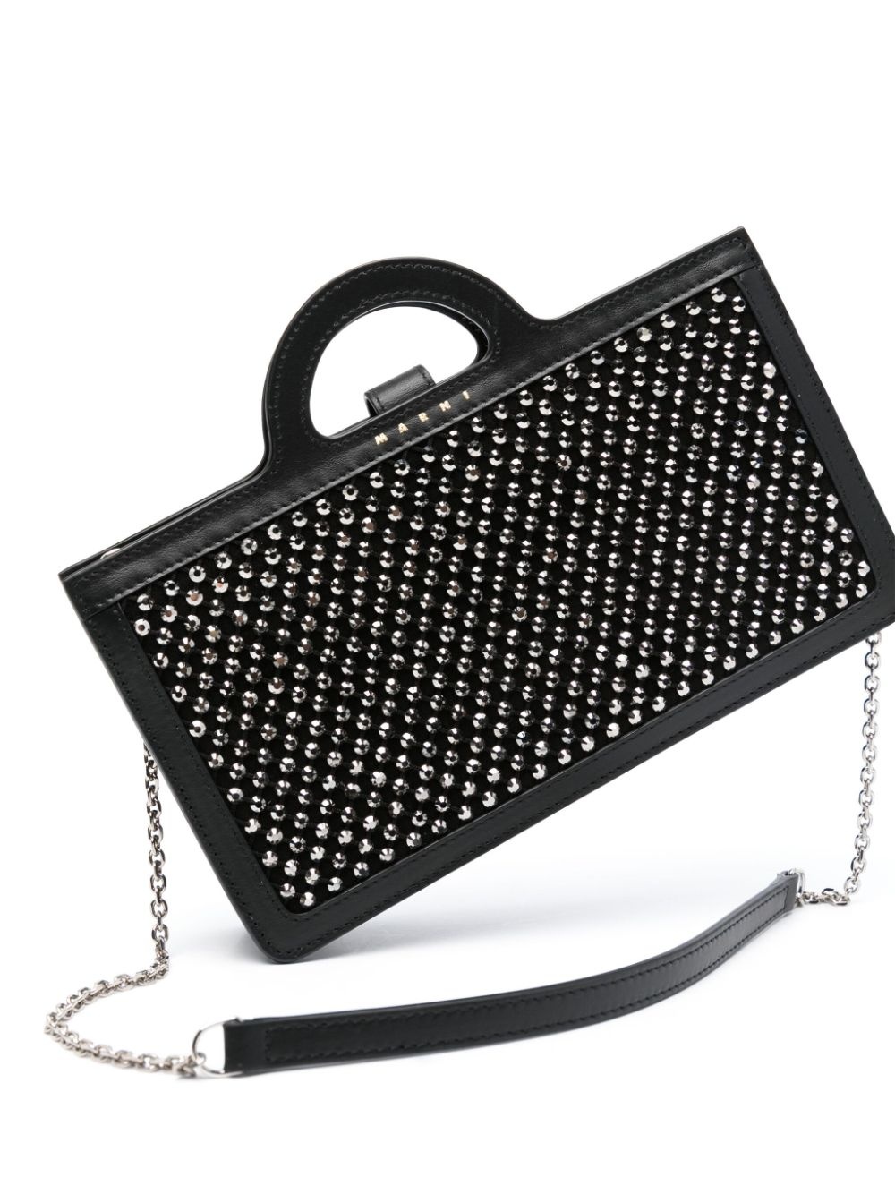 crystal-embellished cross body bag - 4