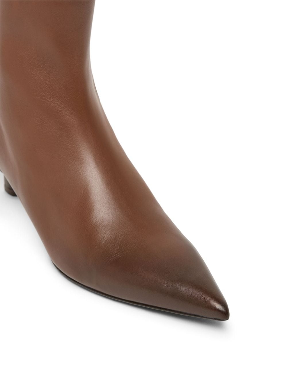 leather pointed toe boots - 4