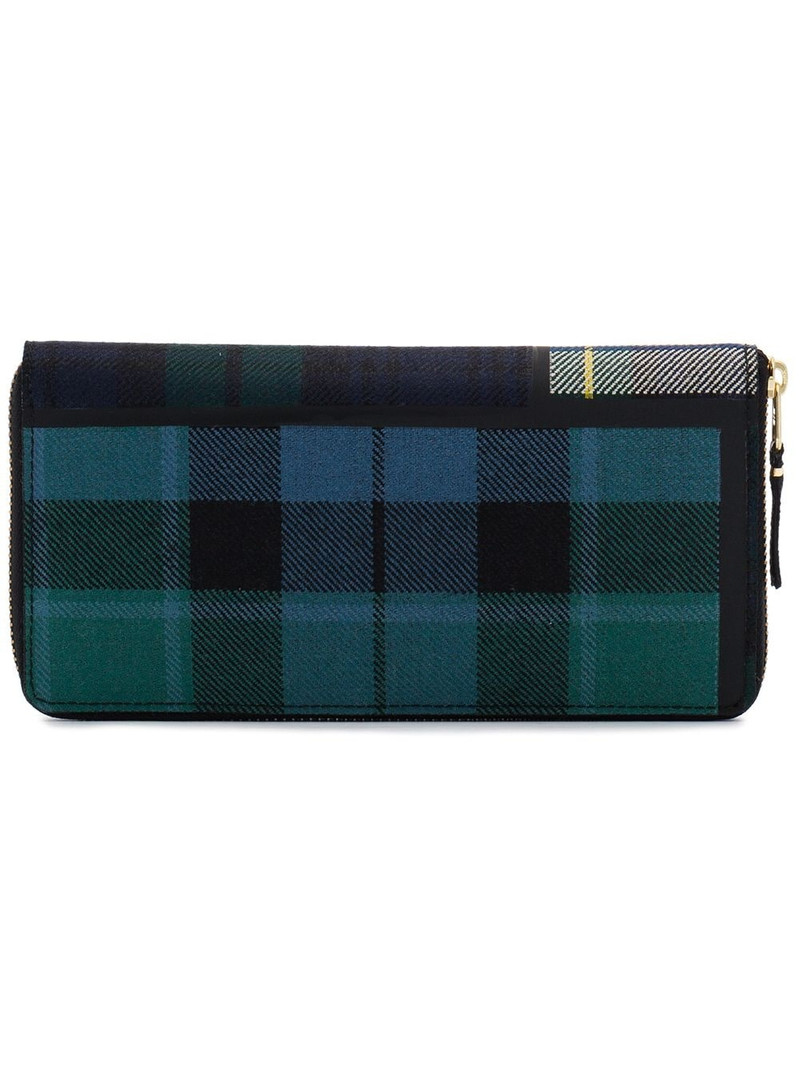 green large tartan print wallet 1