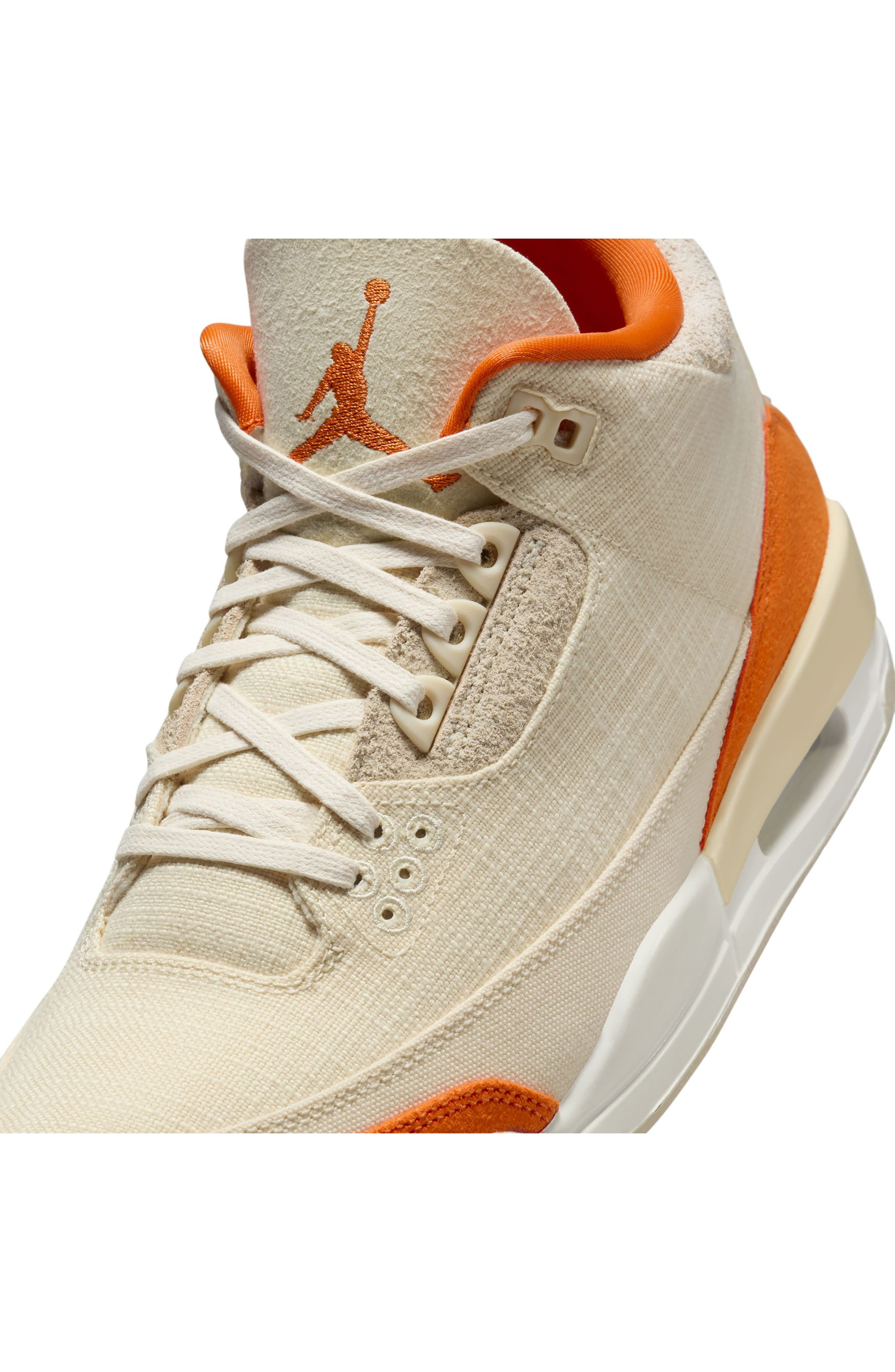 Air Jordan 3 'Starfish' Basketball Sneaker in Fossil/Starfish/Sail at Nordstrom - 6