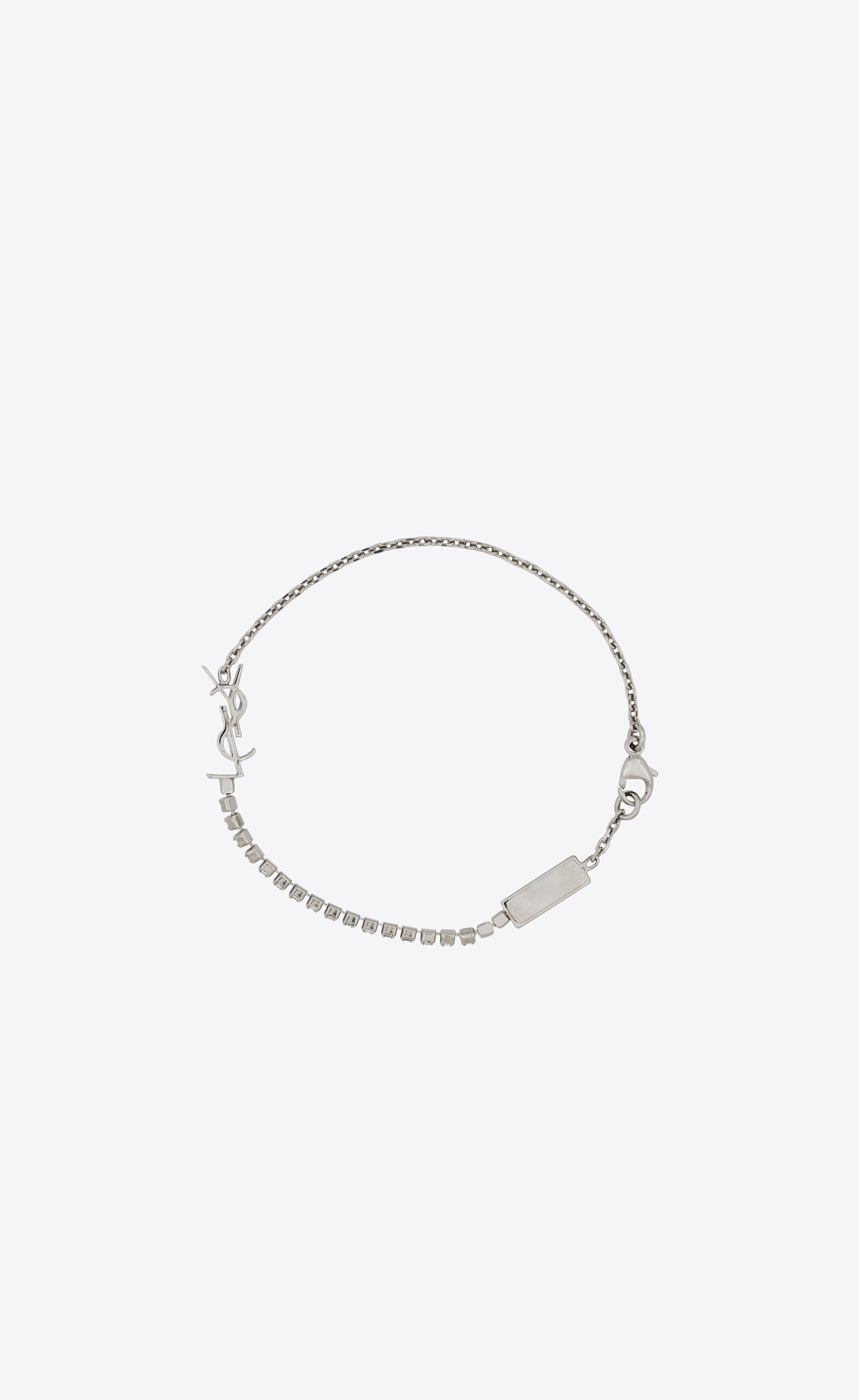 opyum rhinestone bracelet in metal - 2