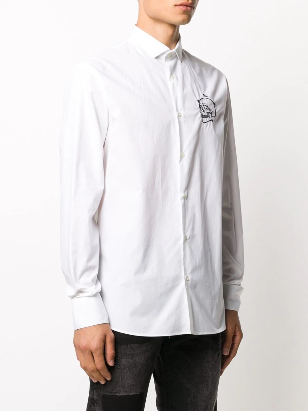 outline skull shirt  - 3