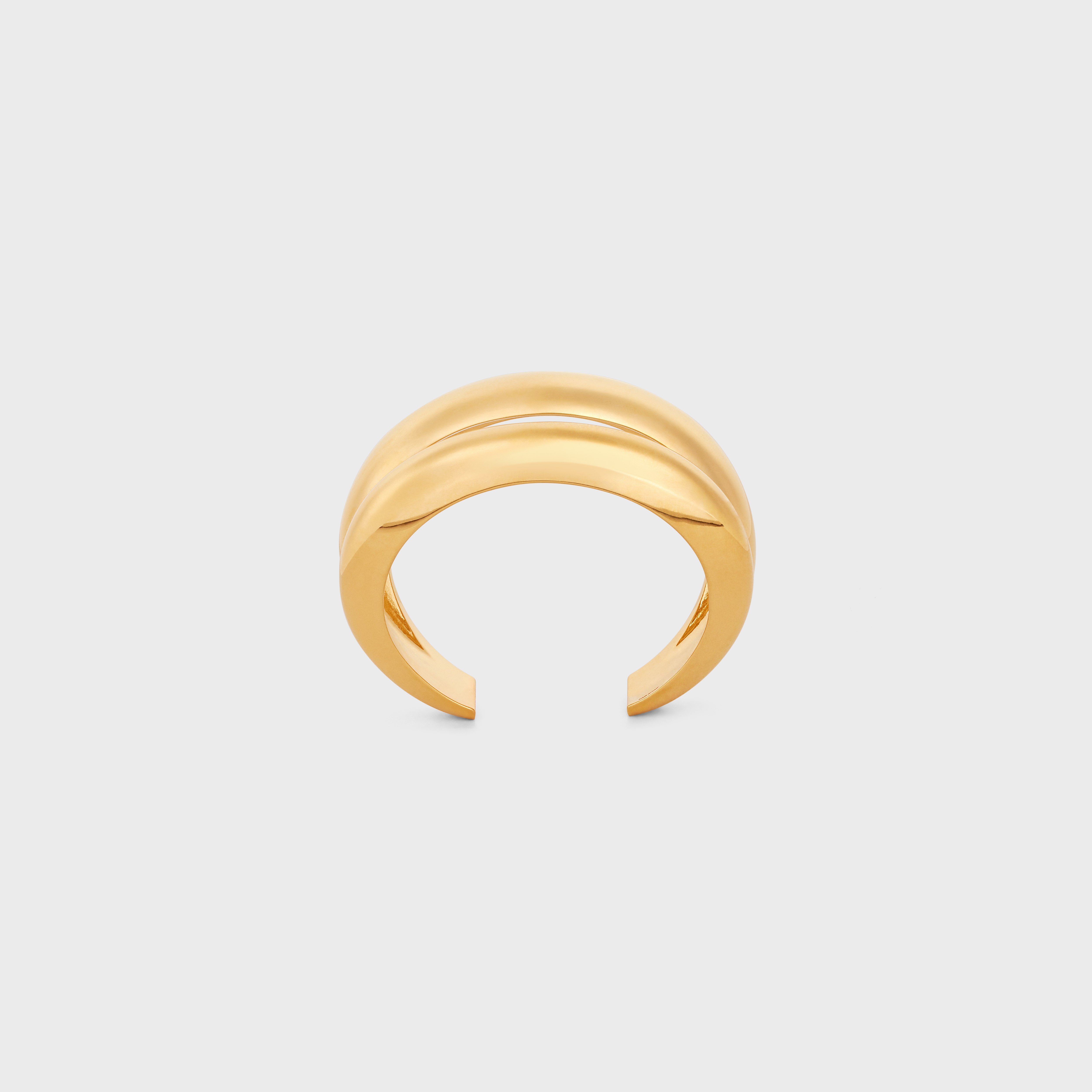 Formes Abstraites Cuff in Brass with Gold Finish - 1
