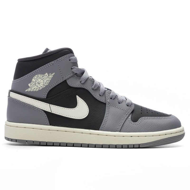 AIR JORDAN 1 MID WOMEN'S - CEMENT GREY/SAIL/ANTHRACITE - 1