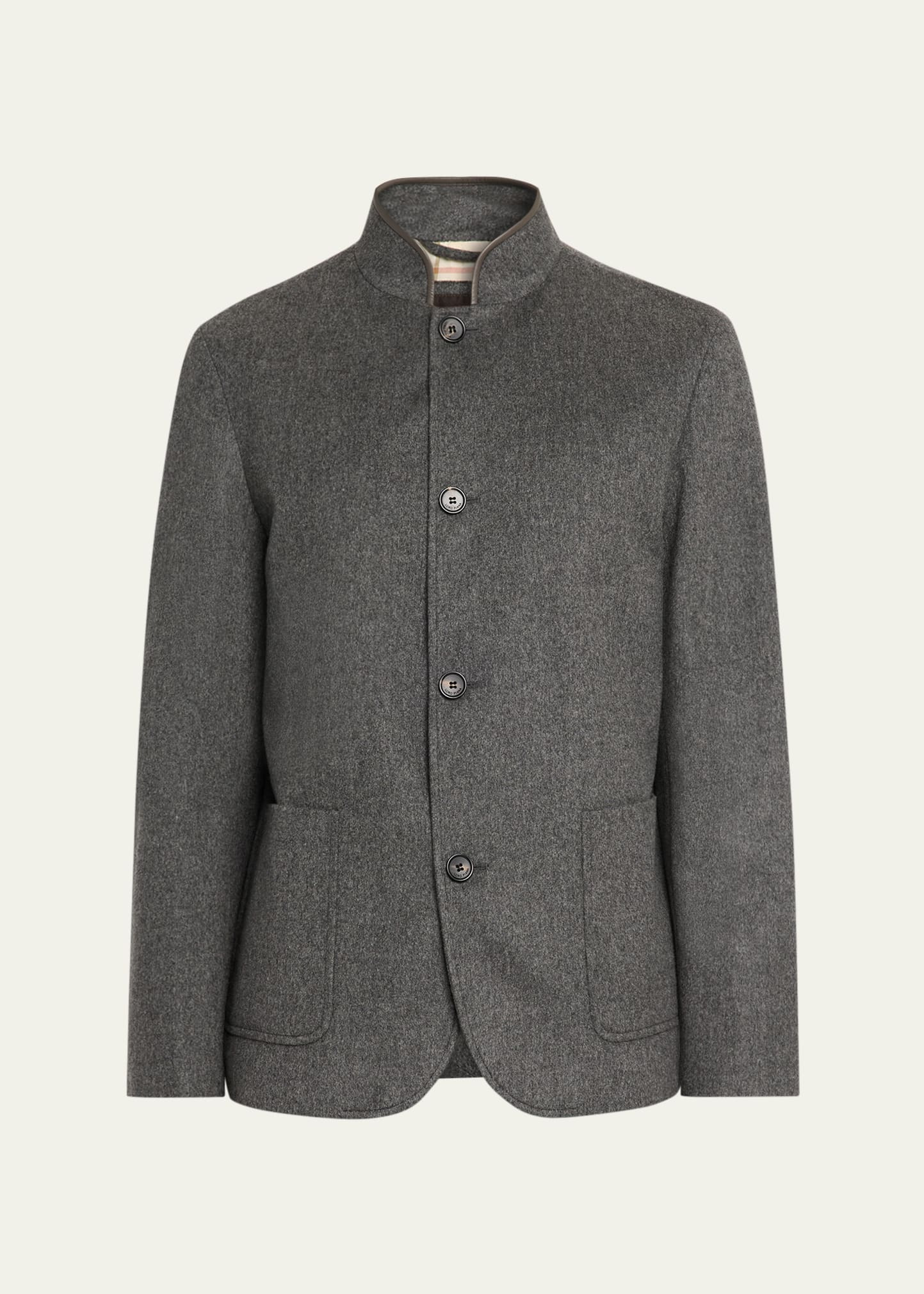 Men's Spagna Cashmere Single-Breasted Jacket - 1