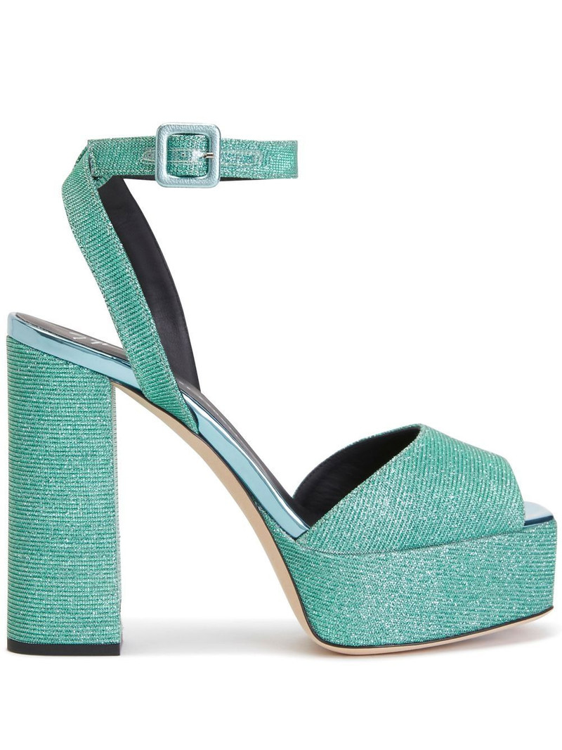 glitter block-heel platform sandals 1