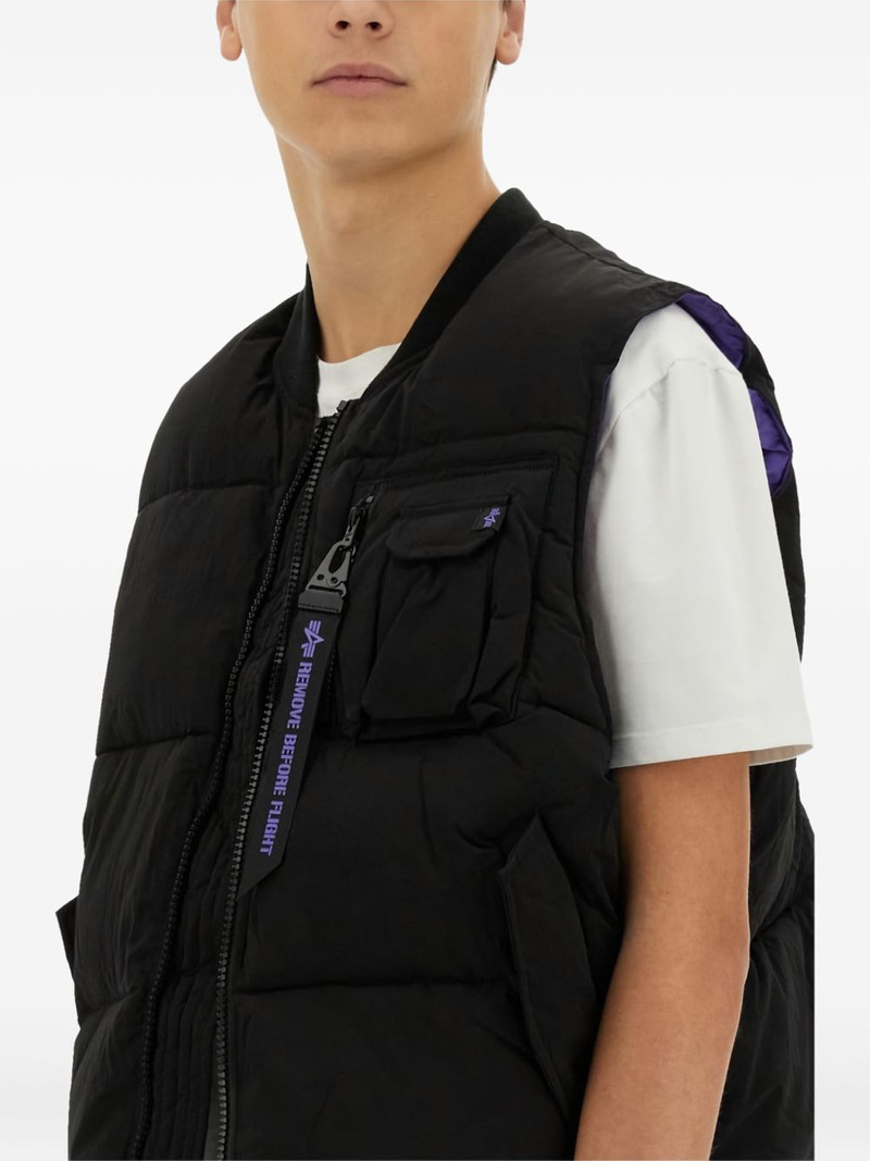 quilted chest-pocket gilet 5