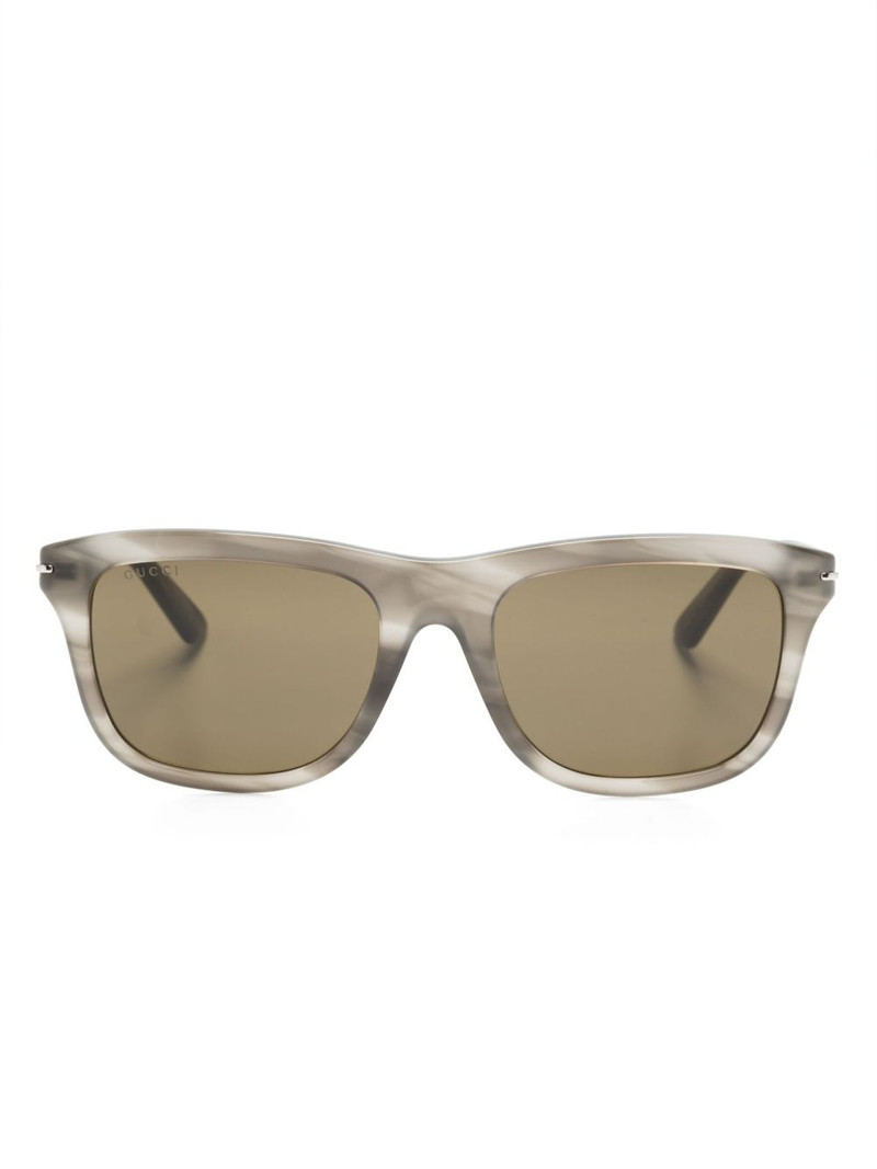 tinted-lenses square-frame sunglasses 1