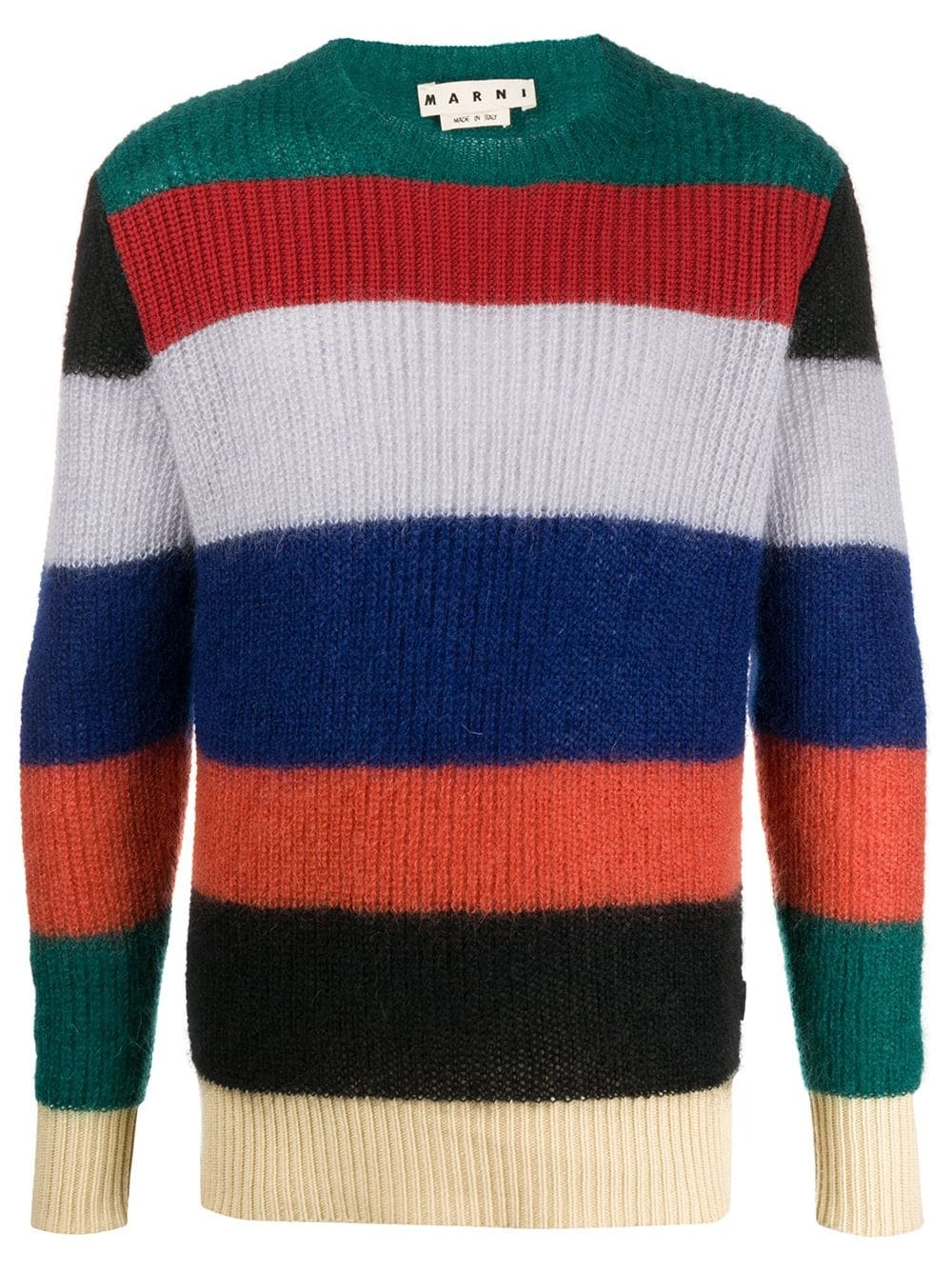 striped knit jumper - 1