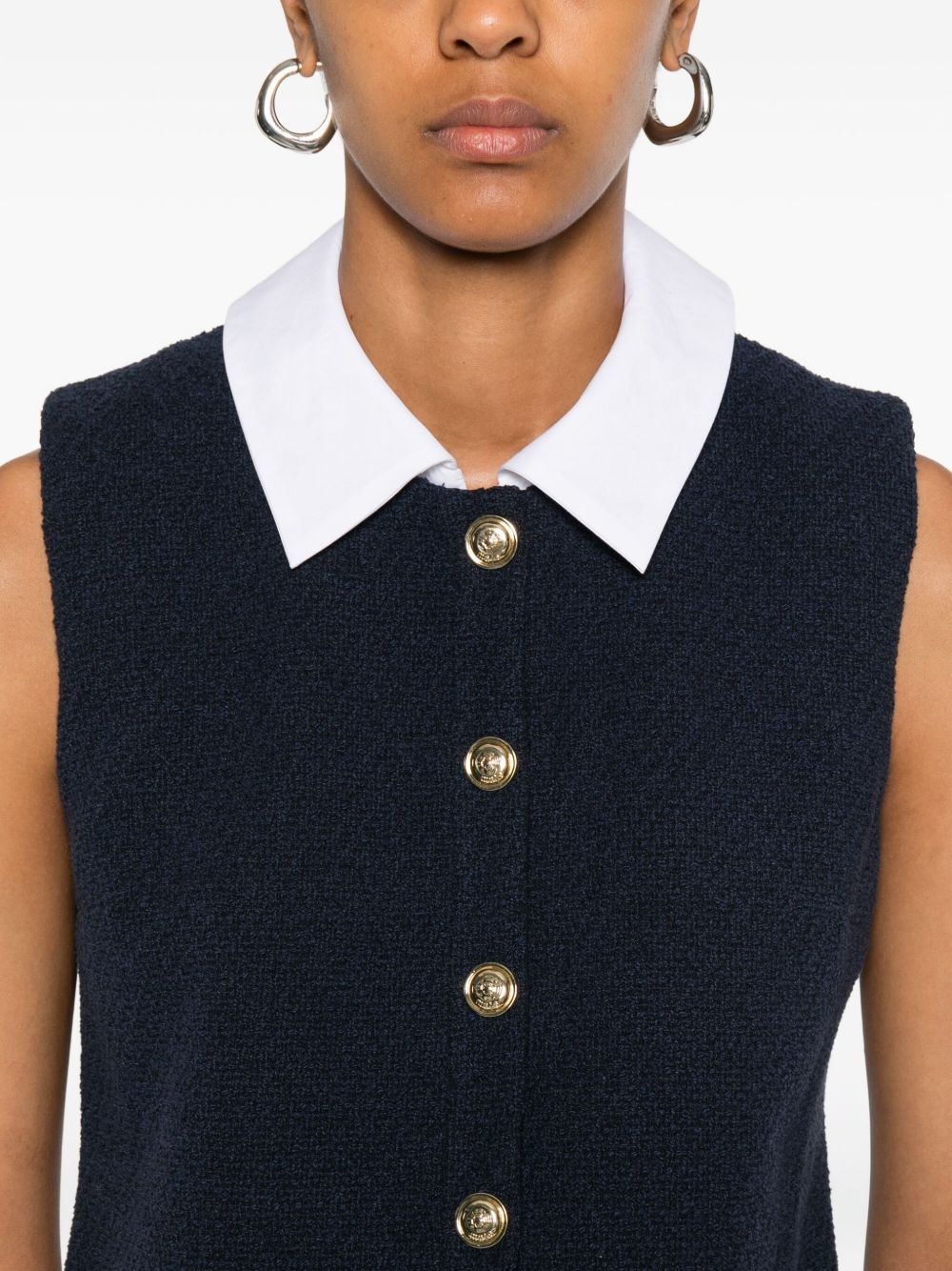 pleated-collar dress - 5