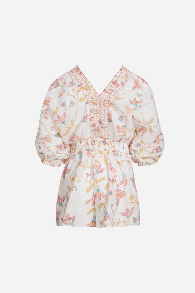 Short Jumpsuit Chantal for girls - Pink Ylang Ylang 1