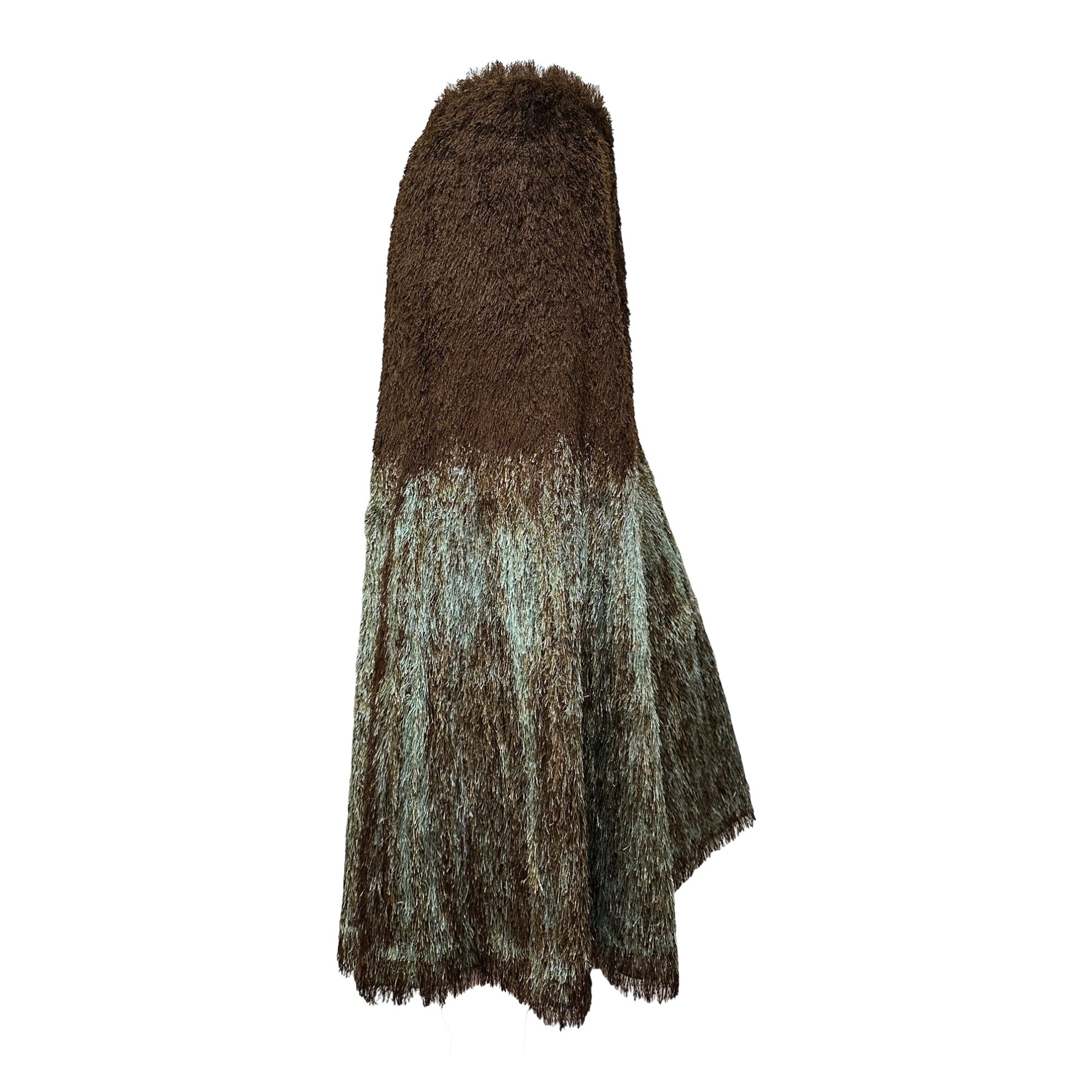 PLEATS PLEASE ISSEY MIYAKE Shaggy Long Skirt - 3
