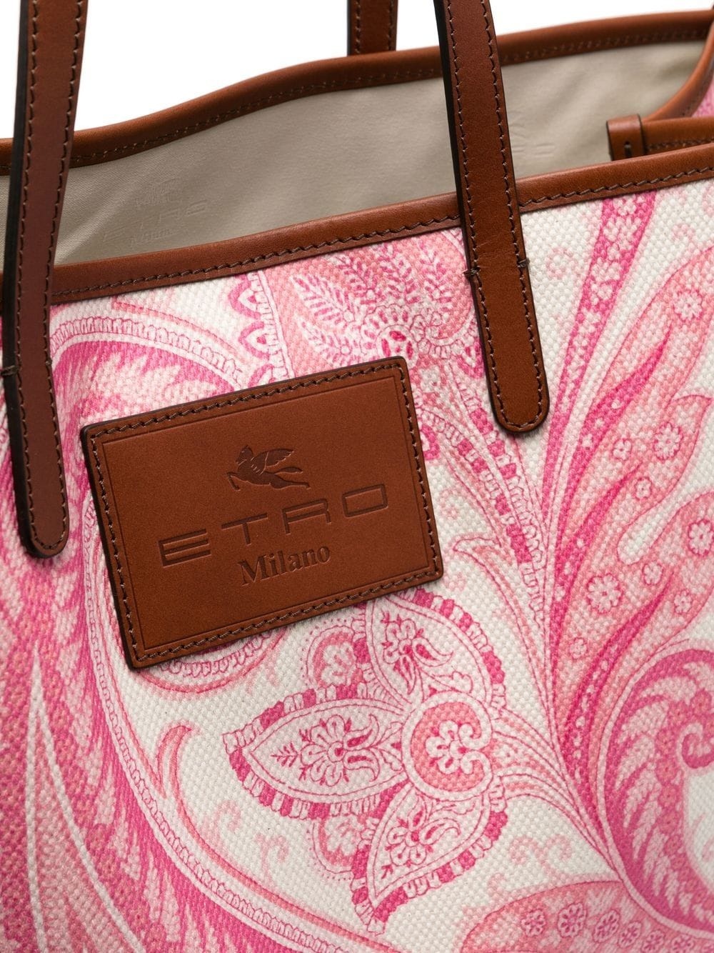 paisley-print logo-patch tote bag - 4