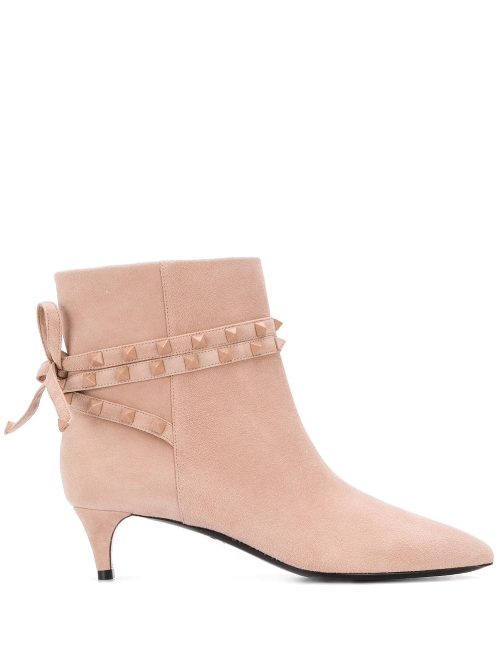 Rockstud detail ankle booties - 1