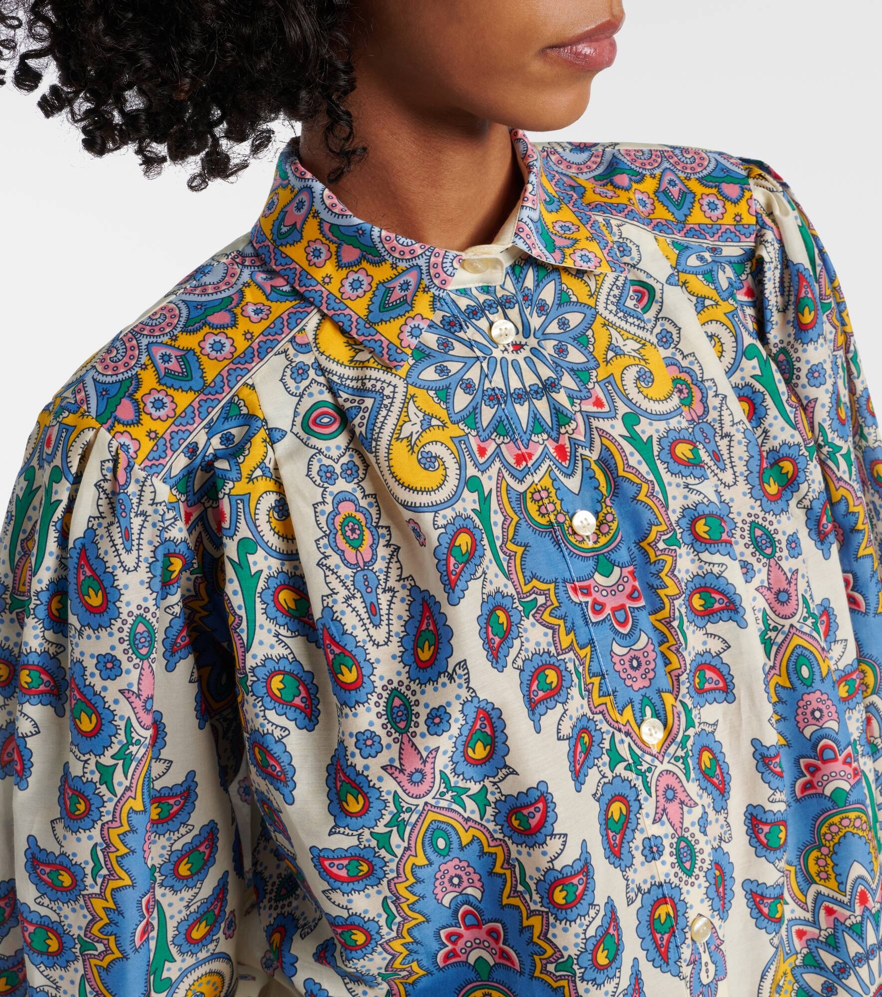 Paisley cotton and silk shirt - 4
